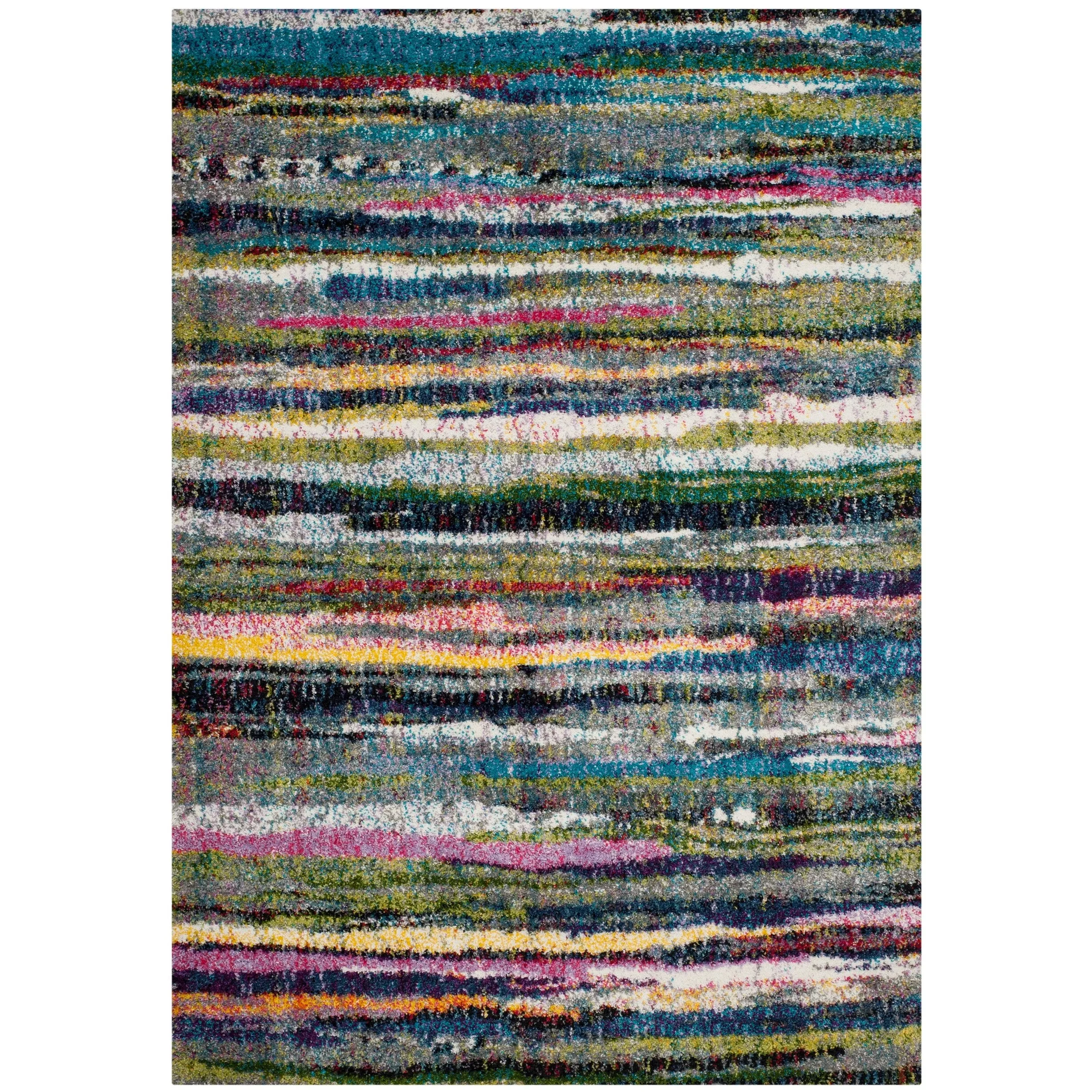 SAFAVIEH Fiesta Shag Dafina Stripe Rug
