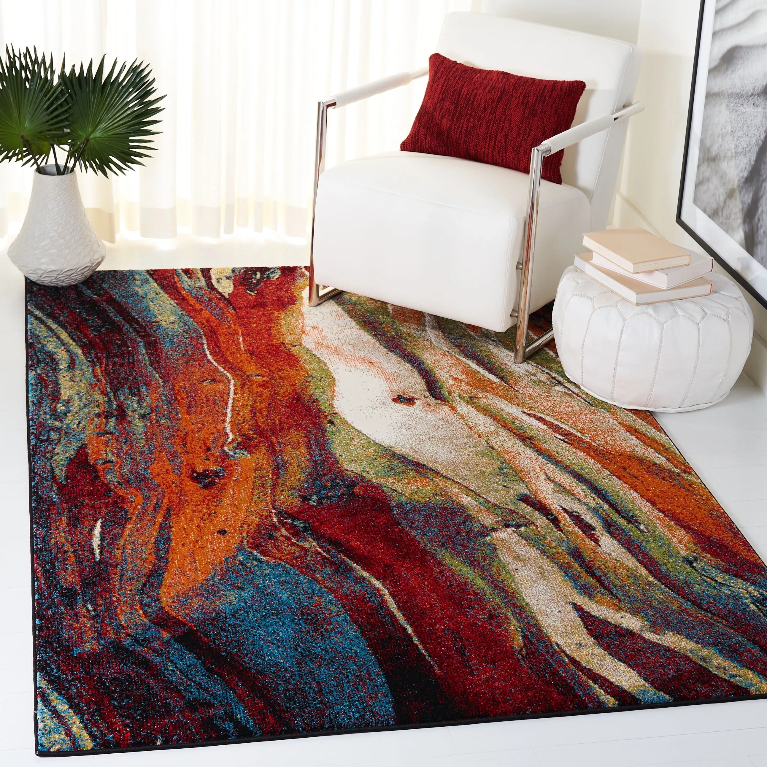 SAFAVIEH Glacier Verity Modern Abstract Area Rug