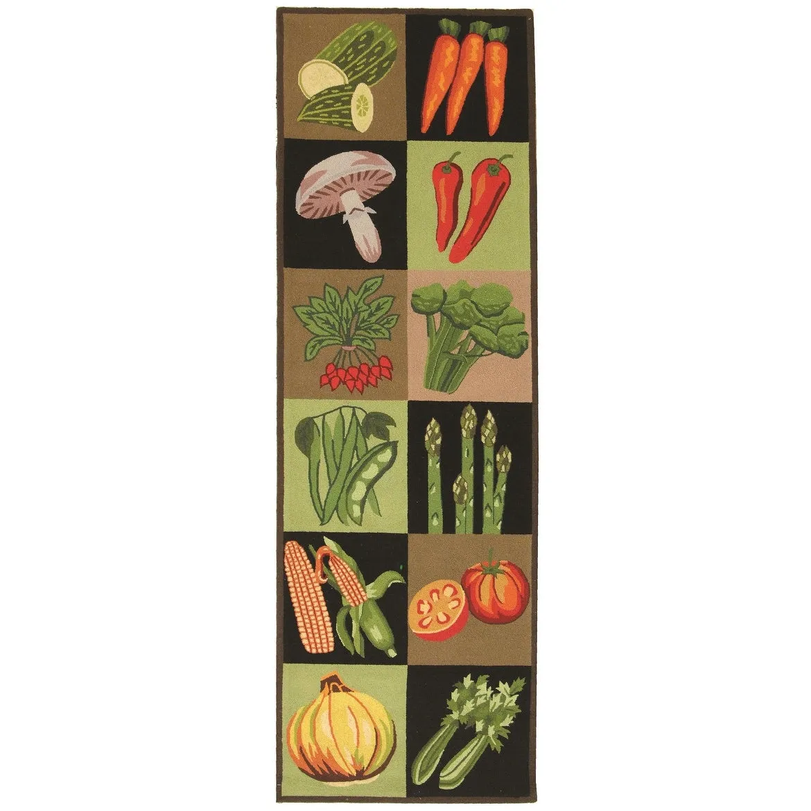 SAFAVIEH Hand-hooked Vintage Poster Carolijn Novelty Wool Rug