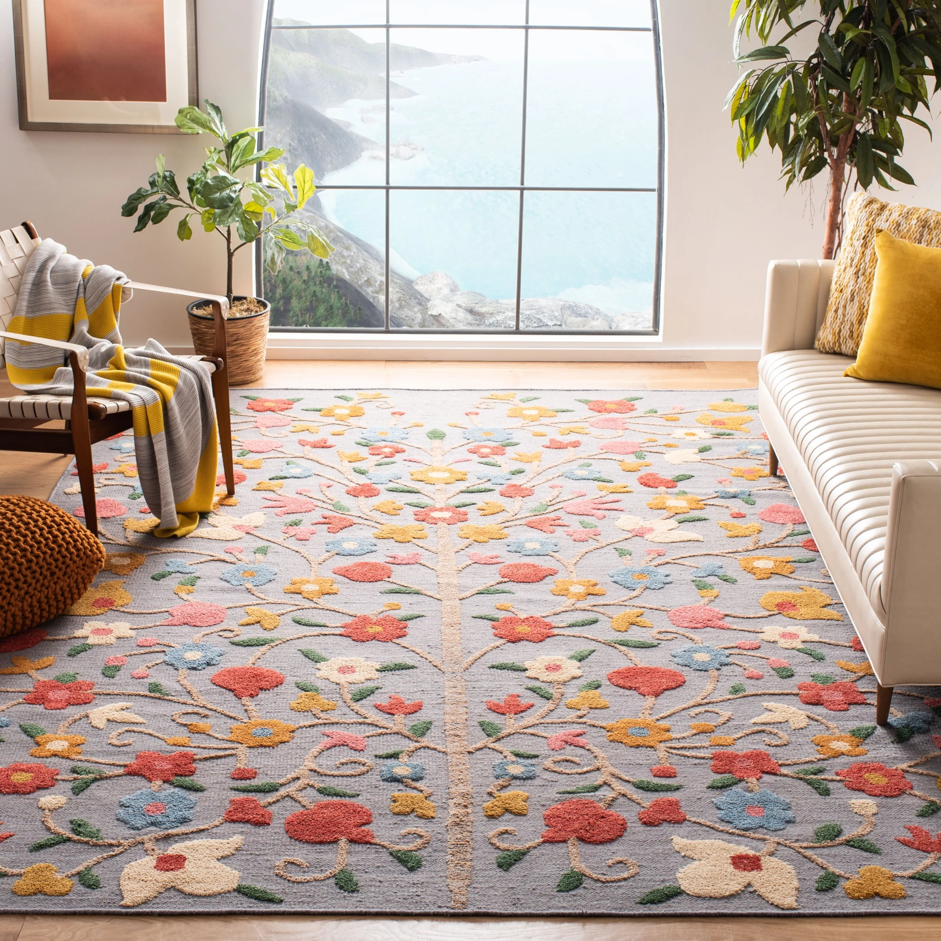 SAFAVIEH Hand-Knotted Kenya Vladimira Southwestern Tribal Wool Rug
