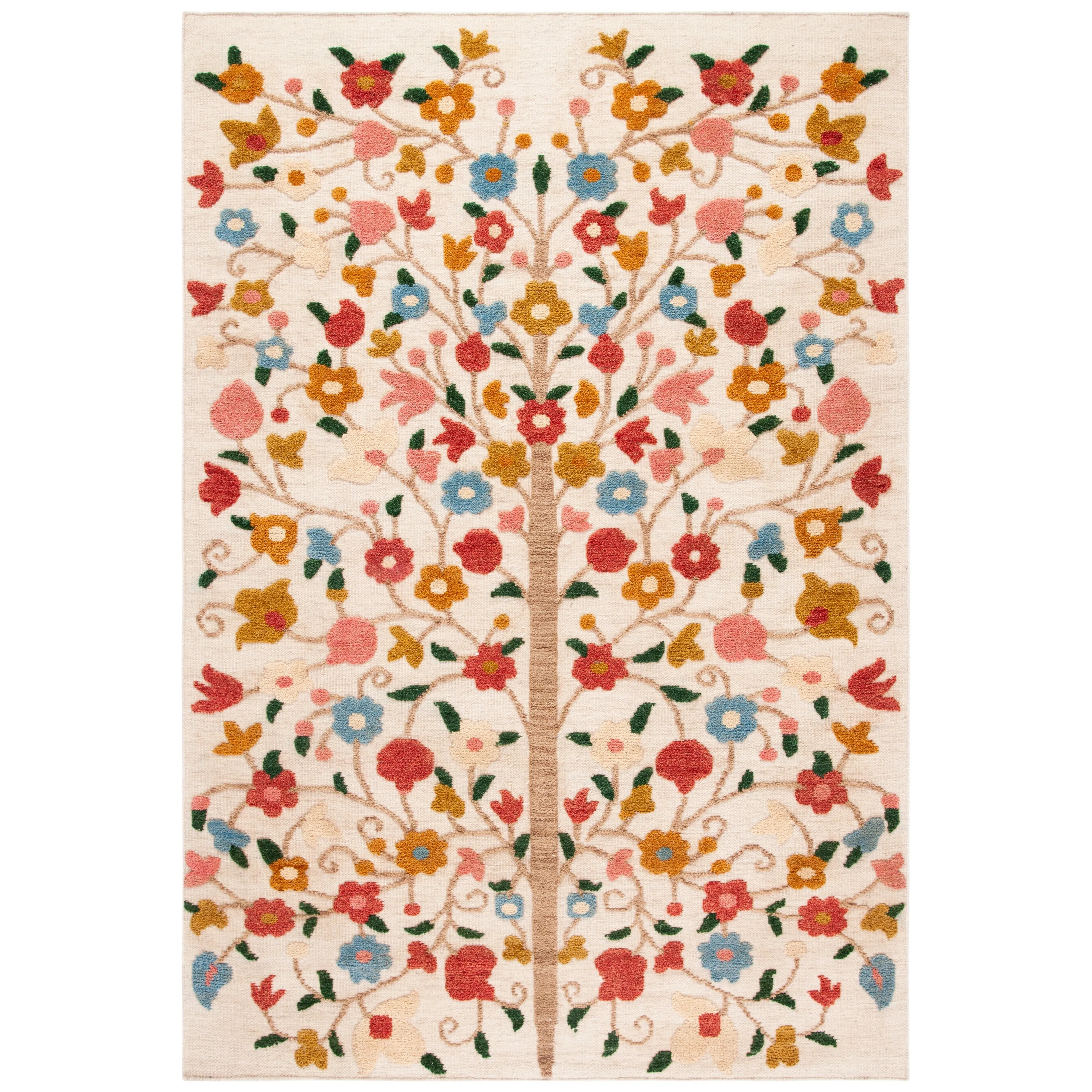 SAFAVIEH Hand-Knotted Kenya Vladimira Southwestern Tribal Wool Rug