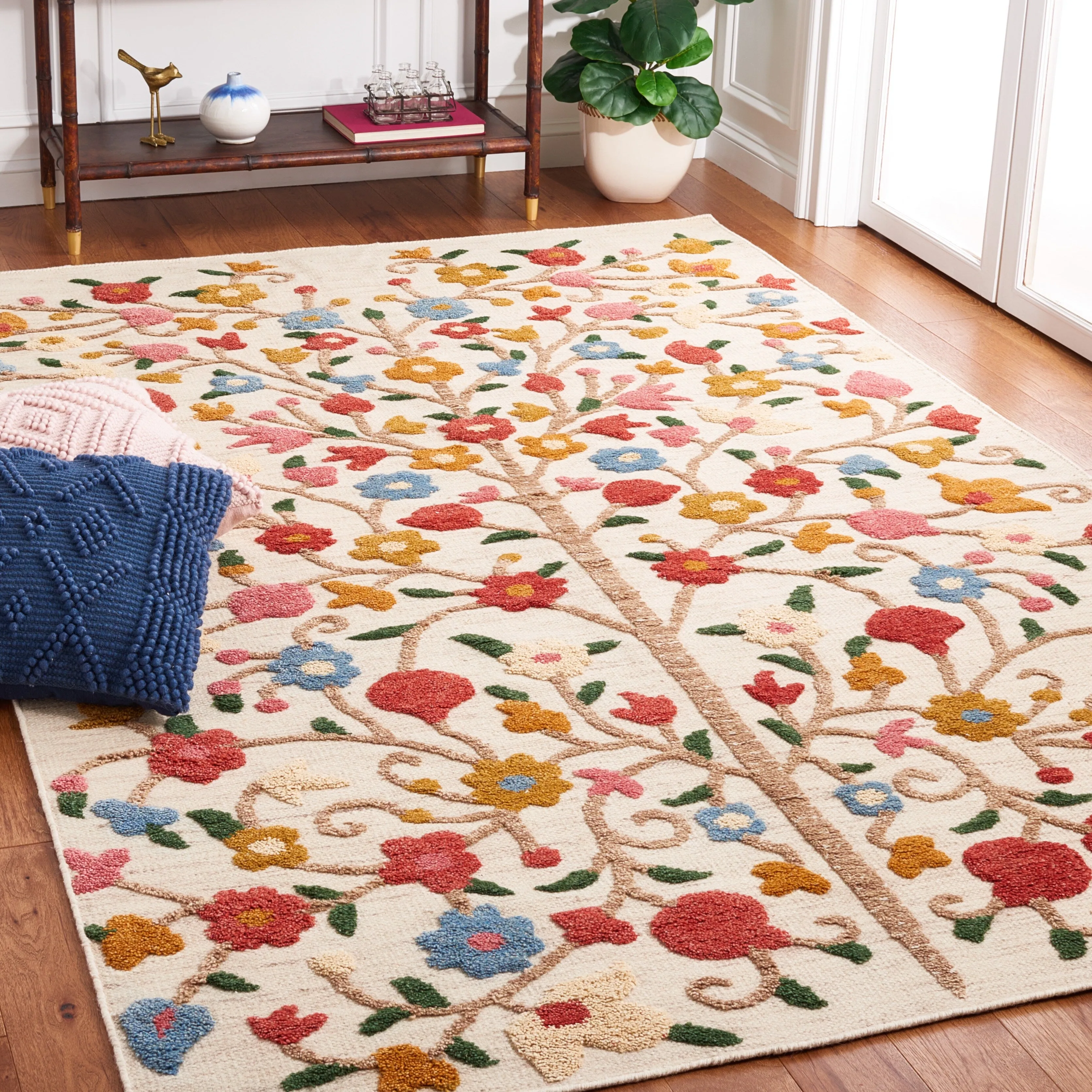 SAFAVIEH Hand-Knotted Kenya Vladimira Southwestern Tribal Wool Rug