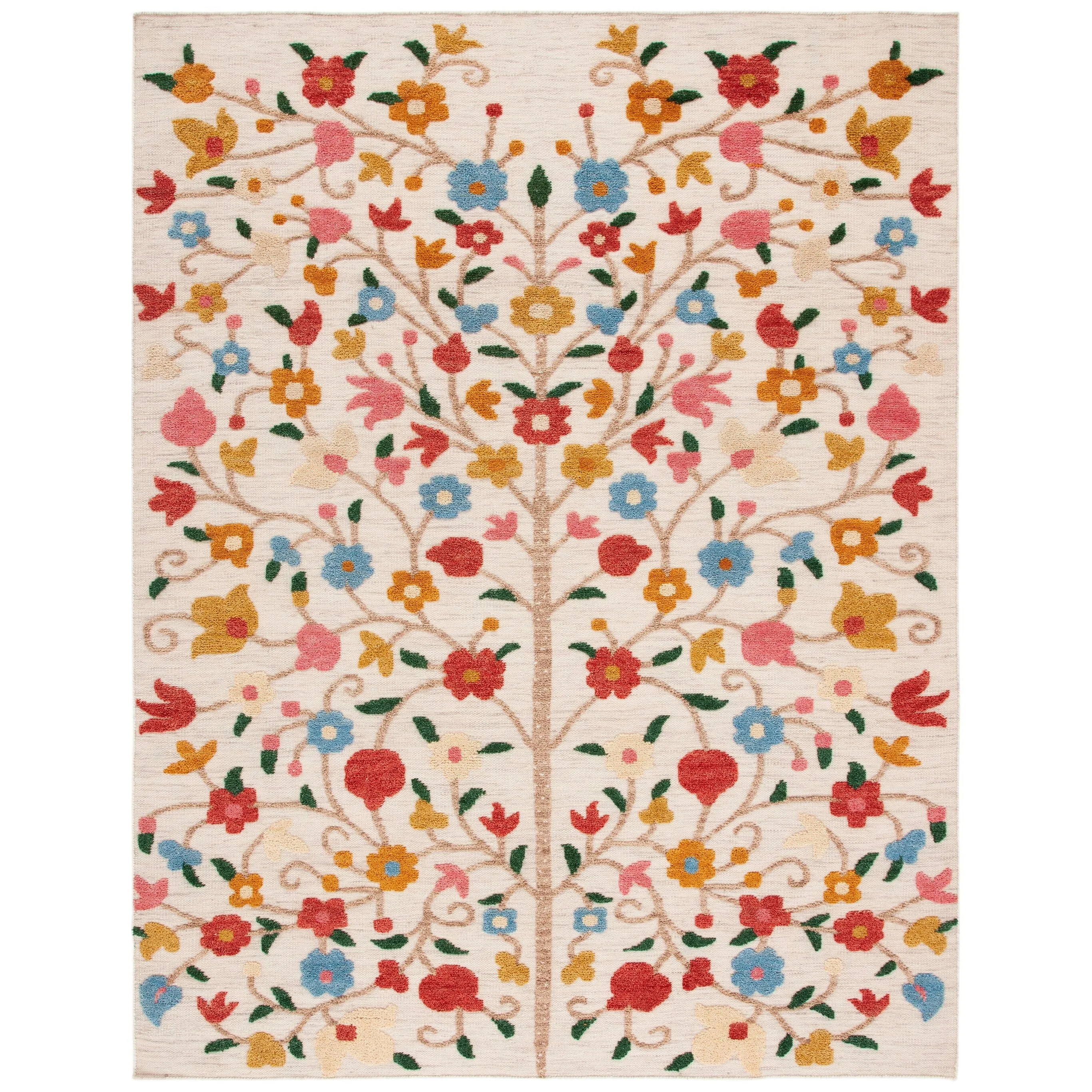 SAFAVIEH Hand-Knotted Kenya Vladimira Southwestern Tribal Wool Rug