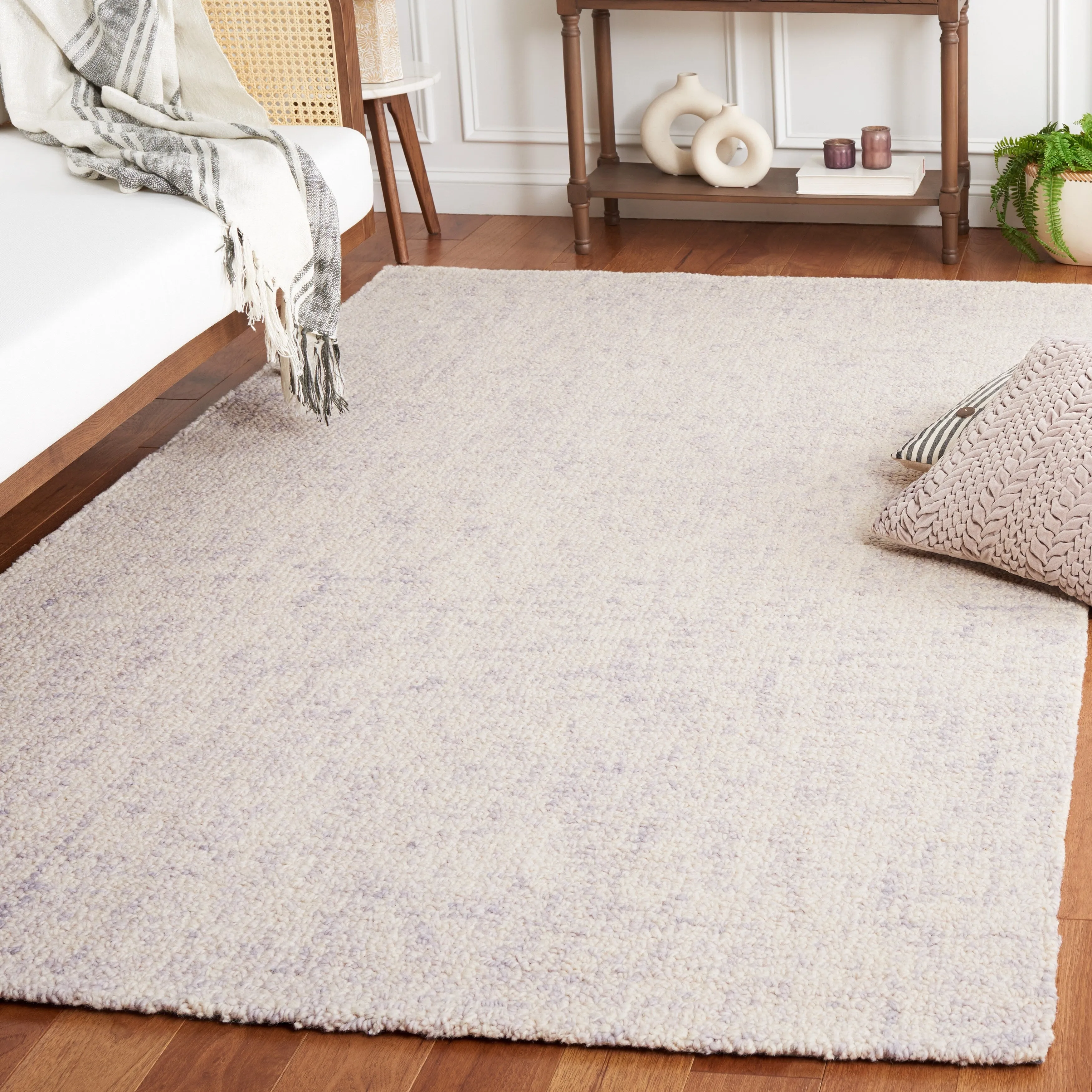 SAFAVIEH Handmade Abstract Euphrasie Modern Wool Rug