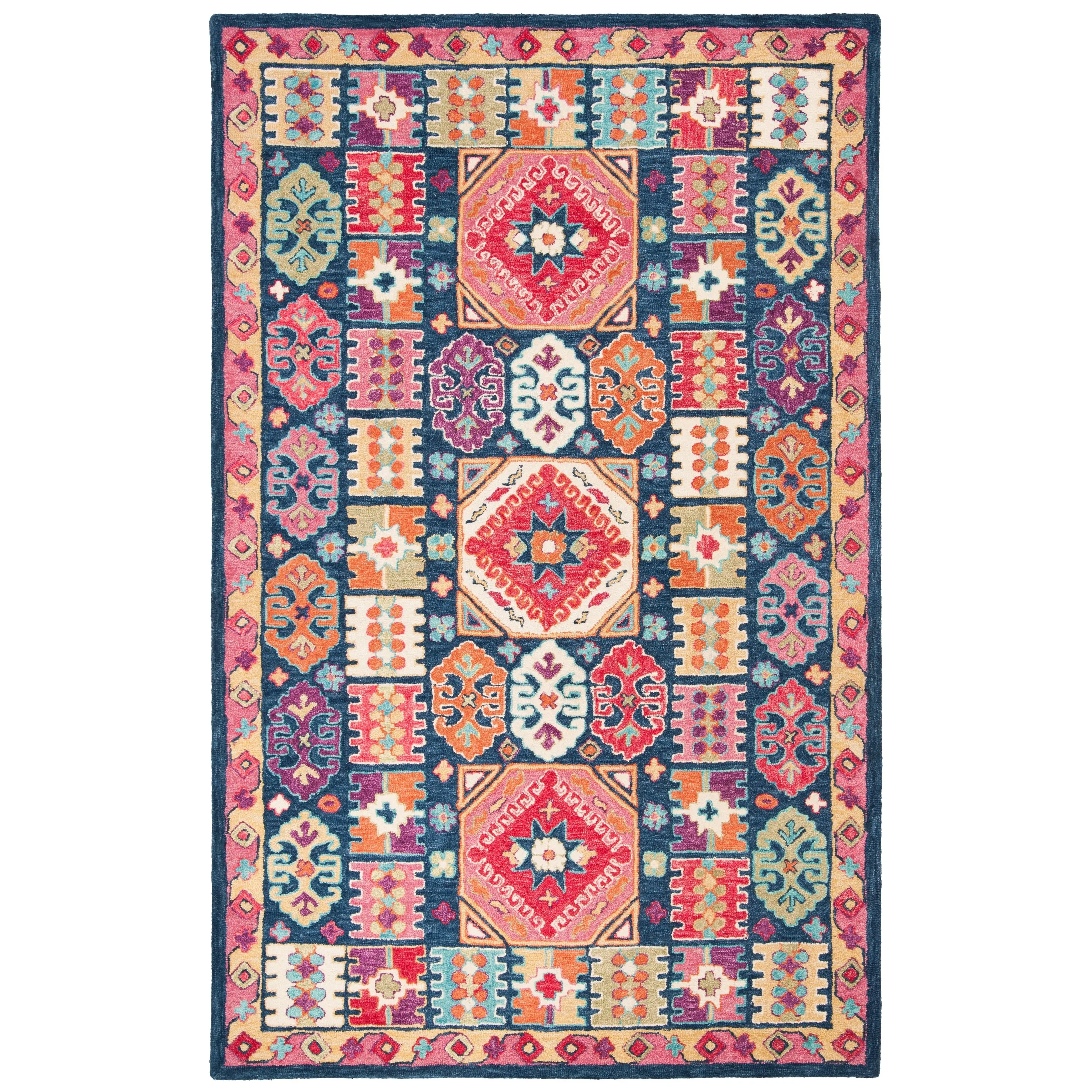 SAFAVIEH Handmade Abstract Harmanna Modern Wool Rug