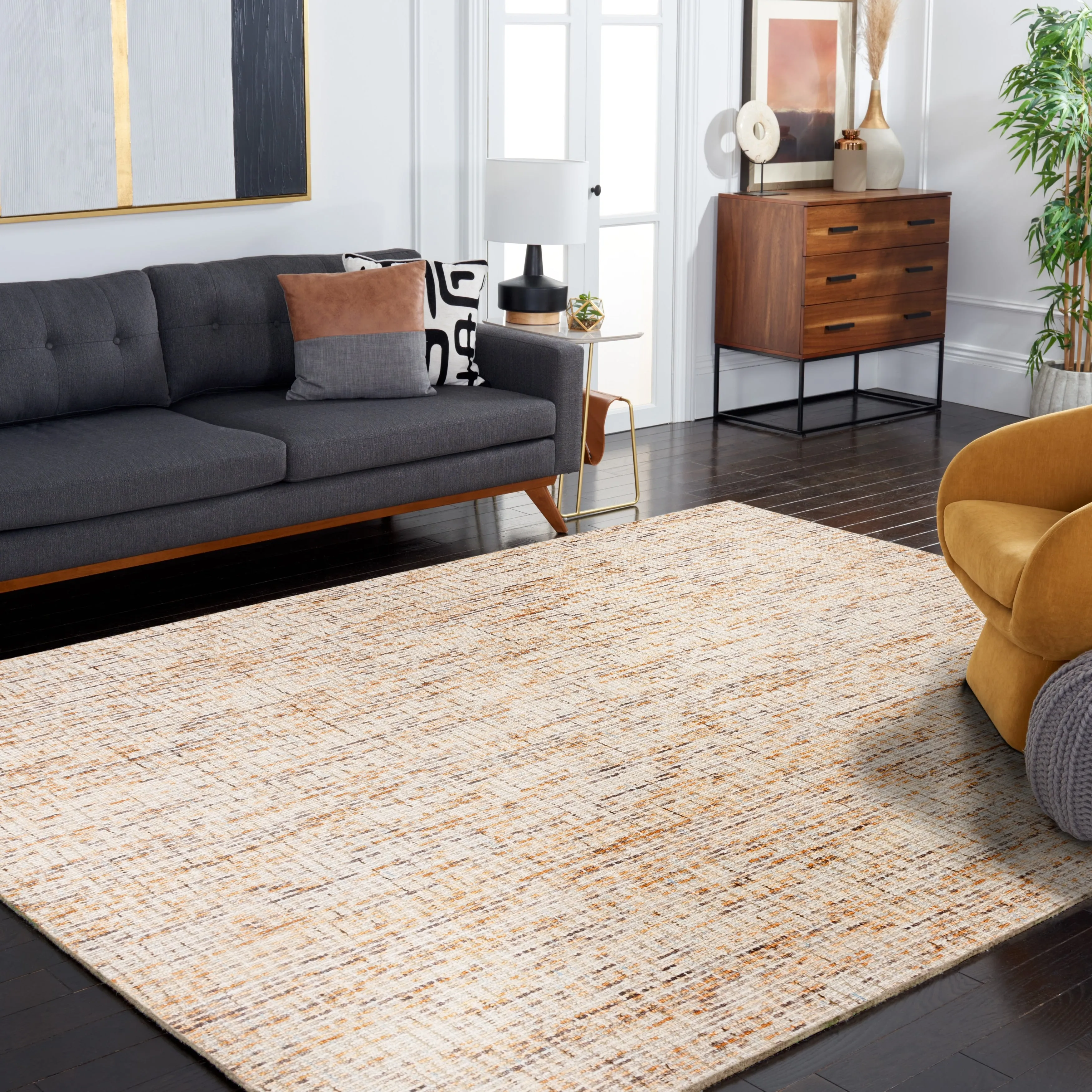 SAFAVIEH Handmade Abstract Lotje Modern Wool Rug