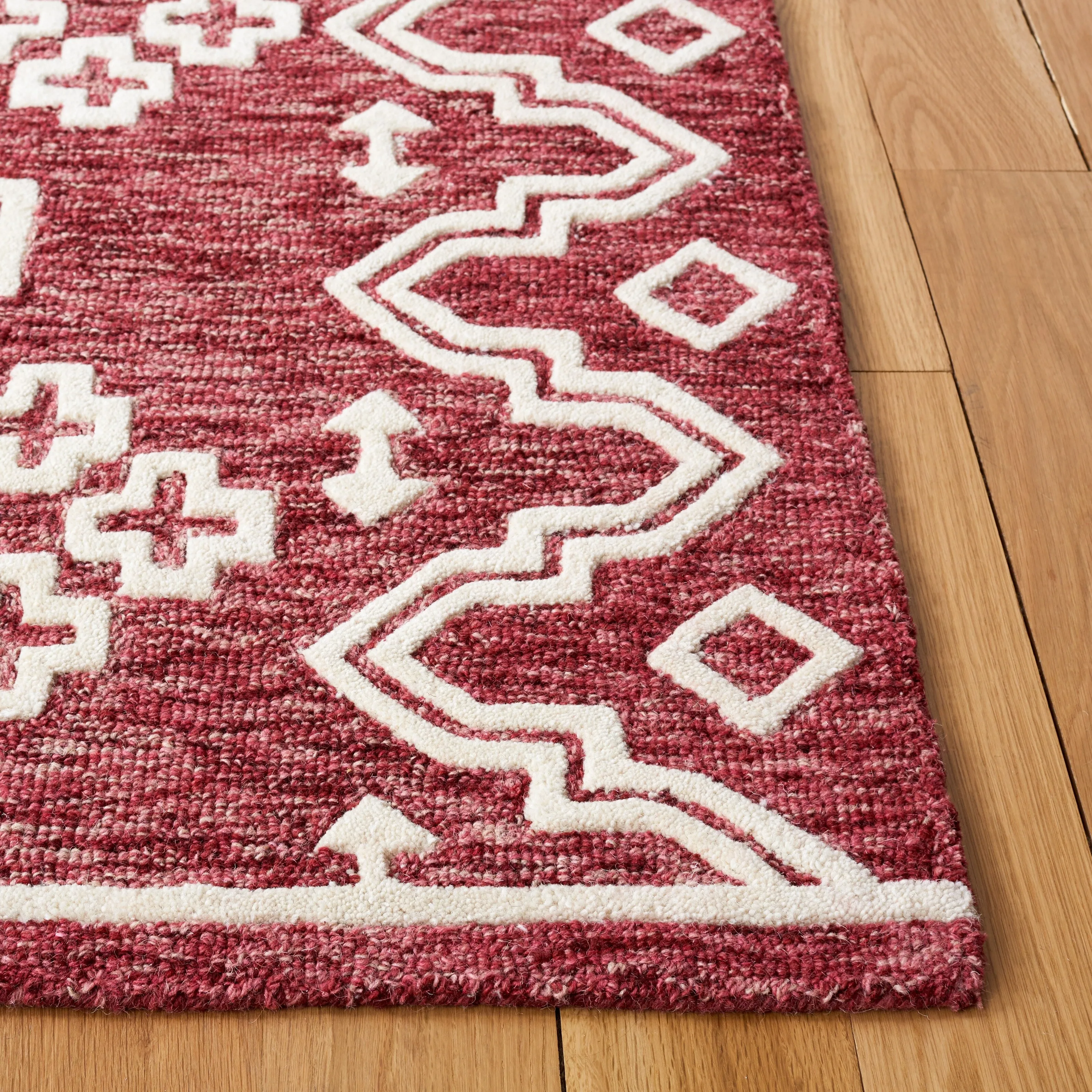 SAFAVIEH Handmade Abstract Ruveyda Modern Wool Rug