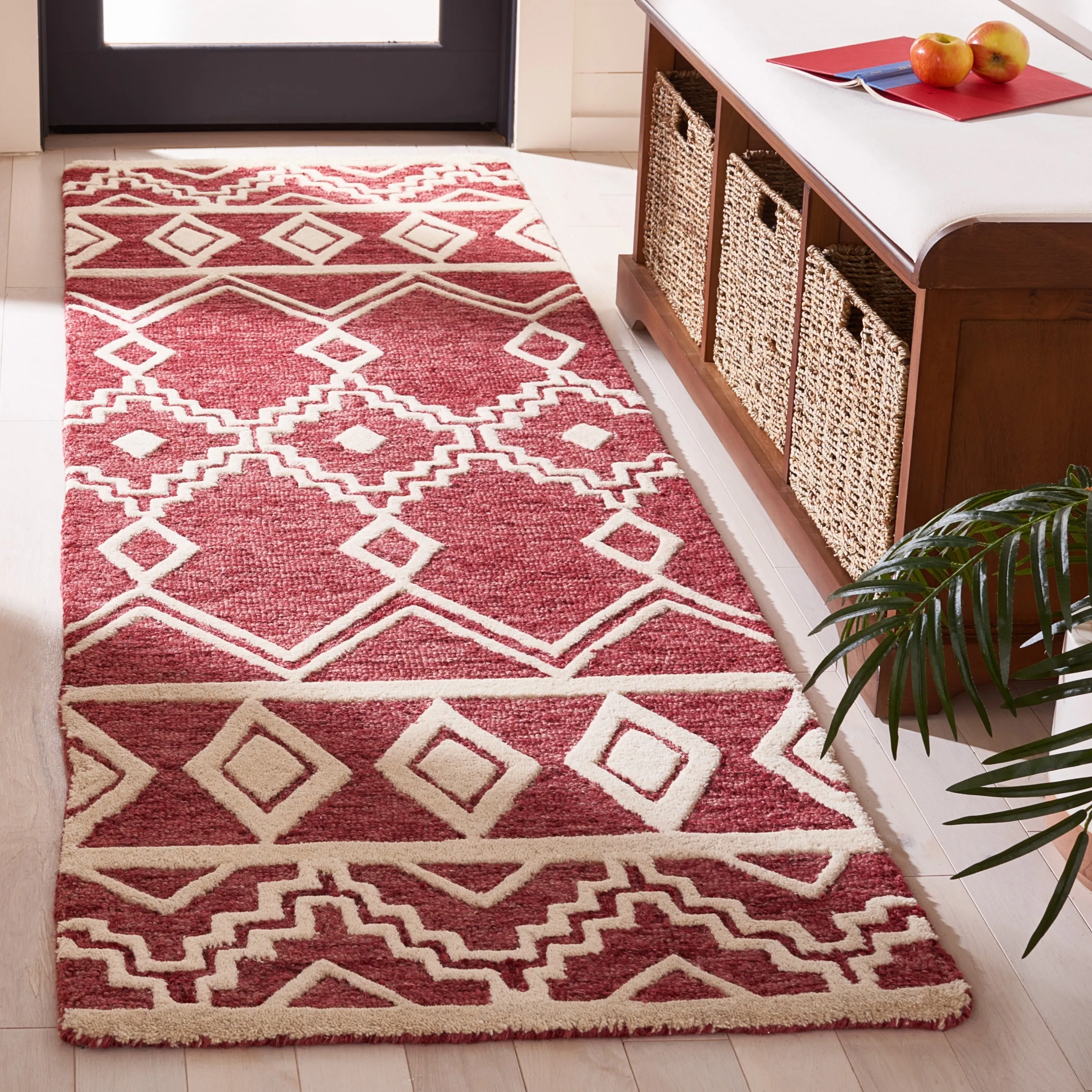 SAFAVIEH Handmade Abstract Zelina Modern Wool Rug