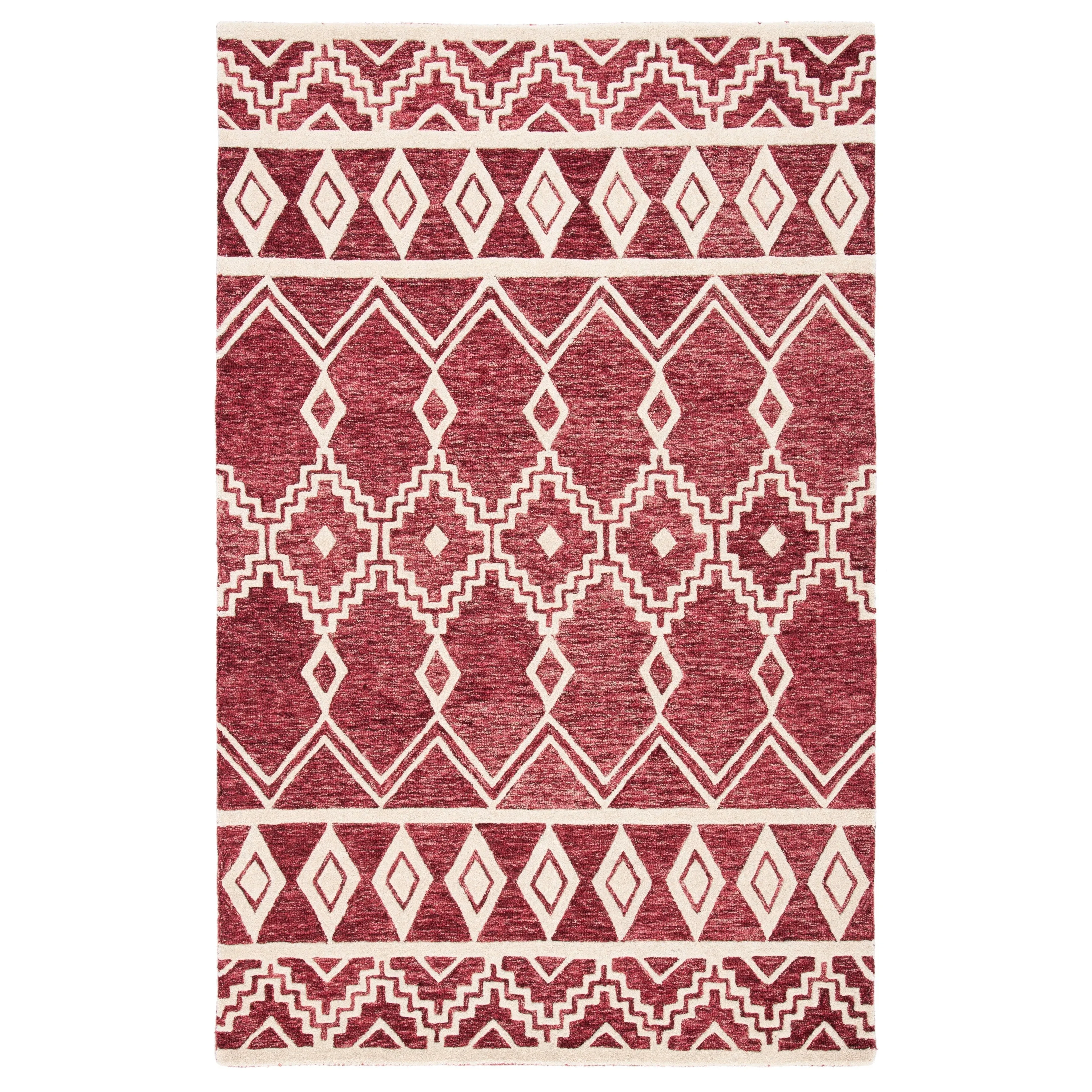 SAFAVIEH Handmade Abstract Zelina Modern Wool Rug