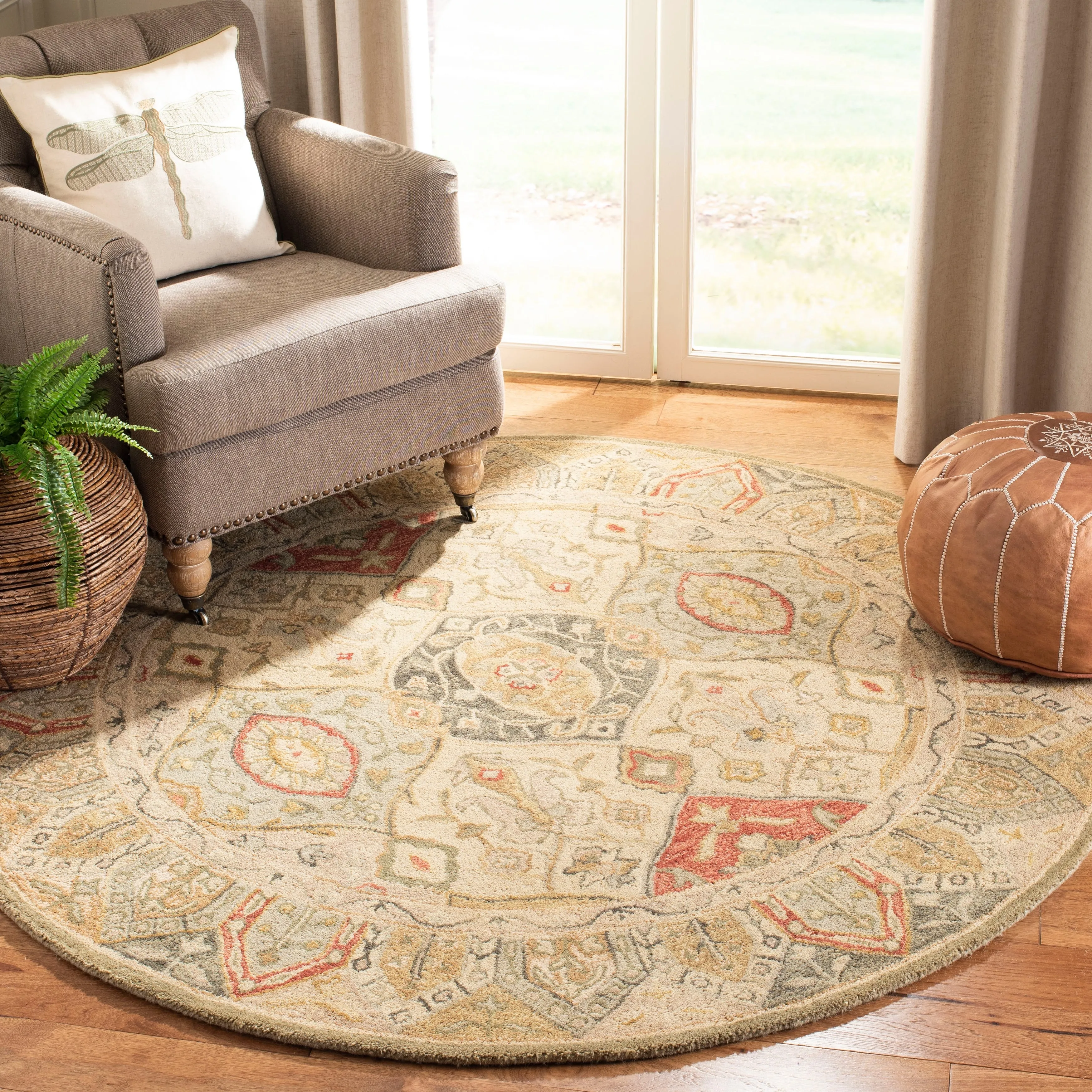 SAFAVIEH Handmade Anatolia Meisje Traditional Oriental Hand-spun Wool Rug