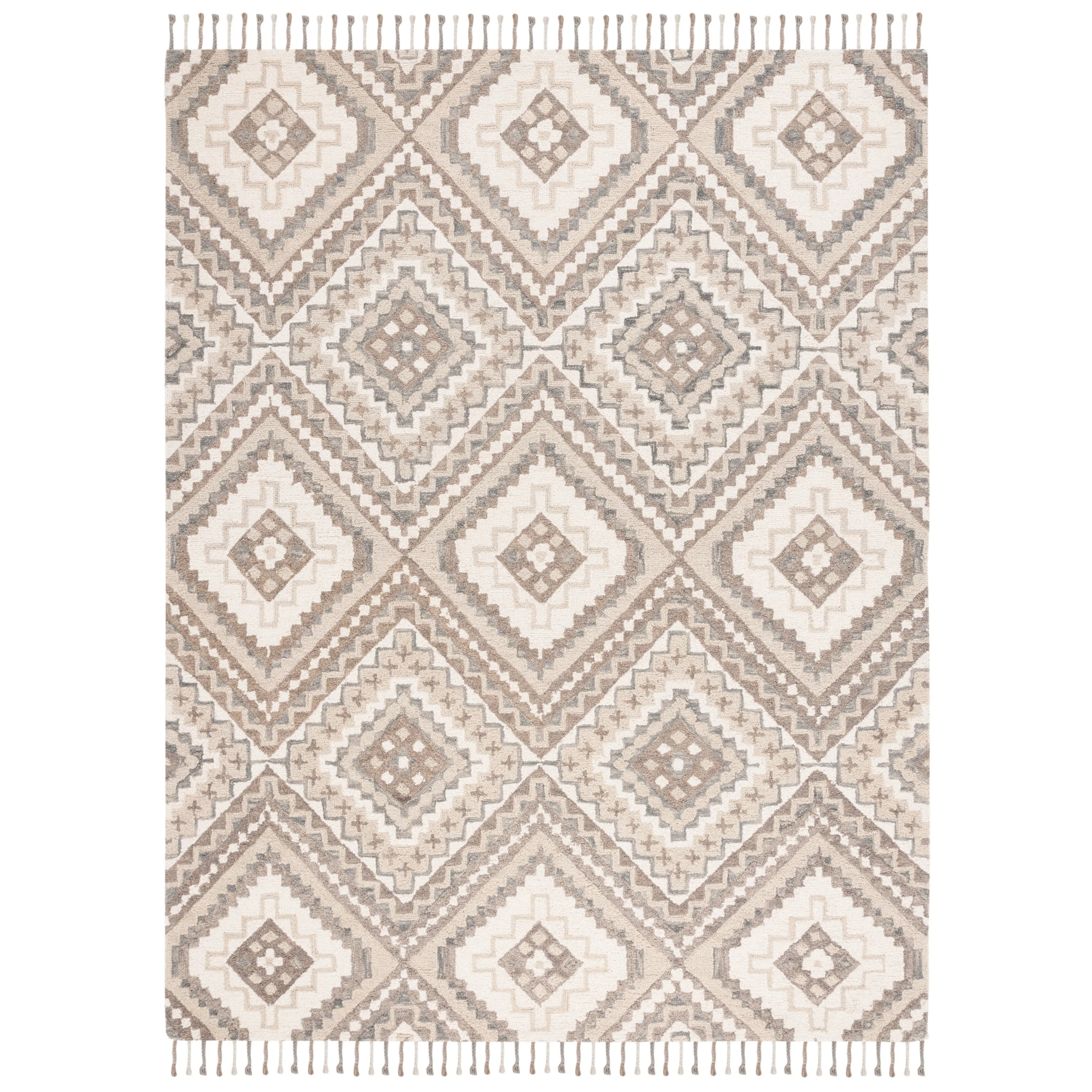 SAFAVIEH Handmade Aspen Ksenia Moroccan Boho Wool Tassel Rug