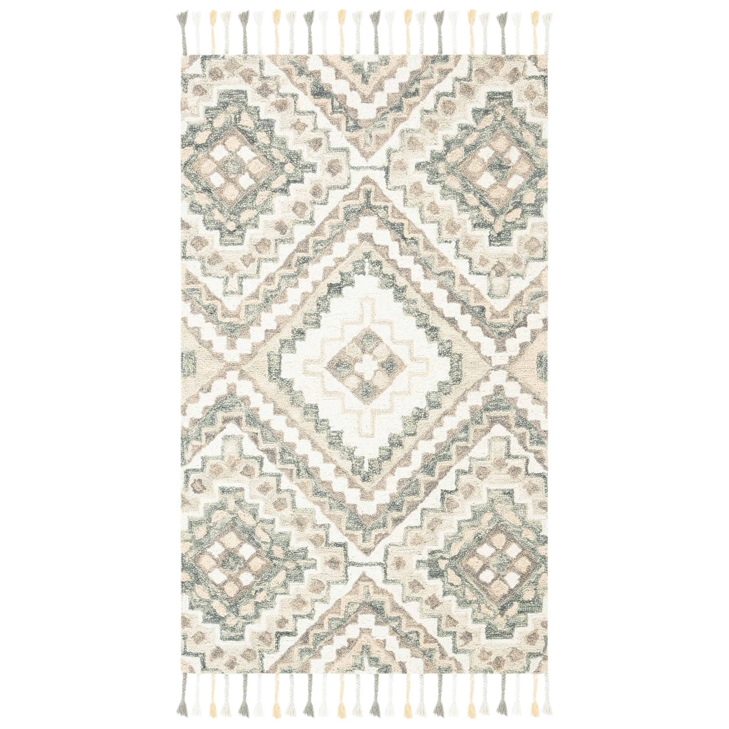 SAFAVIEH Handmade Aspen Ksenia Moroccan Boho Wool Tassel Rug