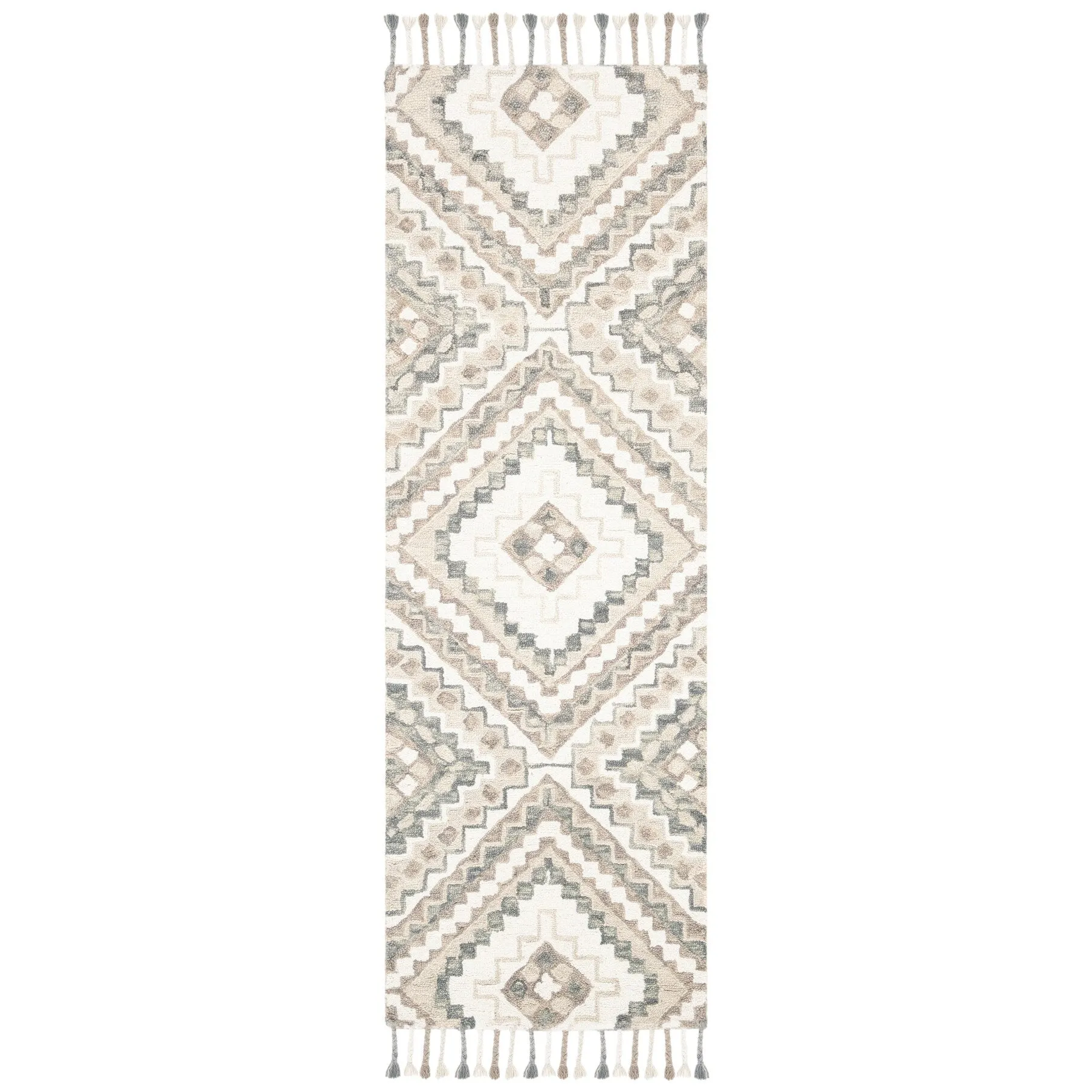 SAFAVIEH Handmade Aspen Ksenia Moroccan Boho Wool Tassel Rug