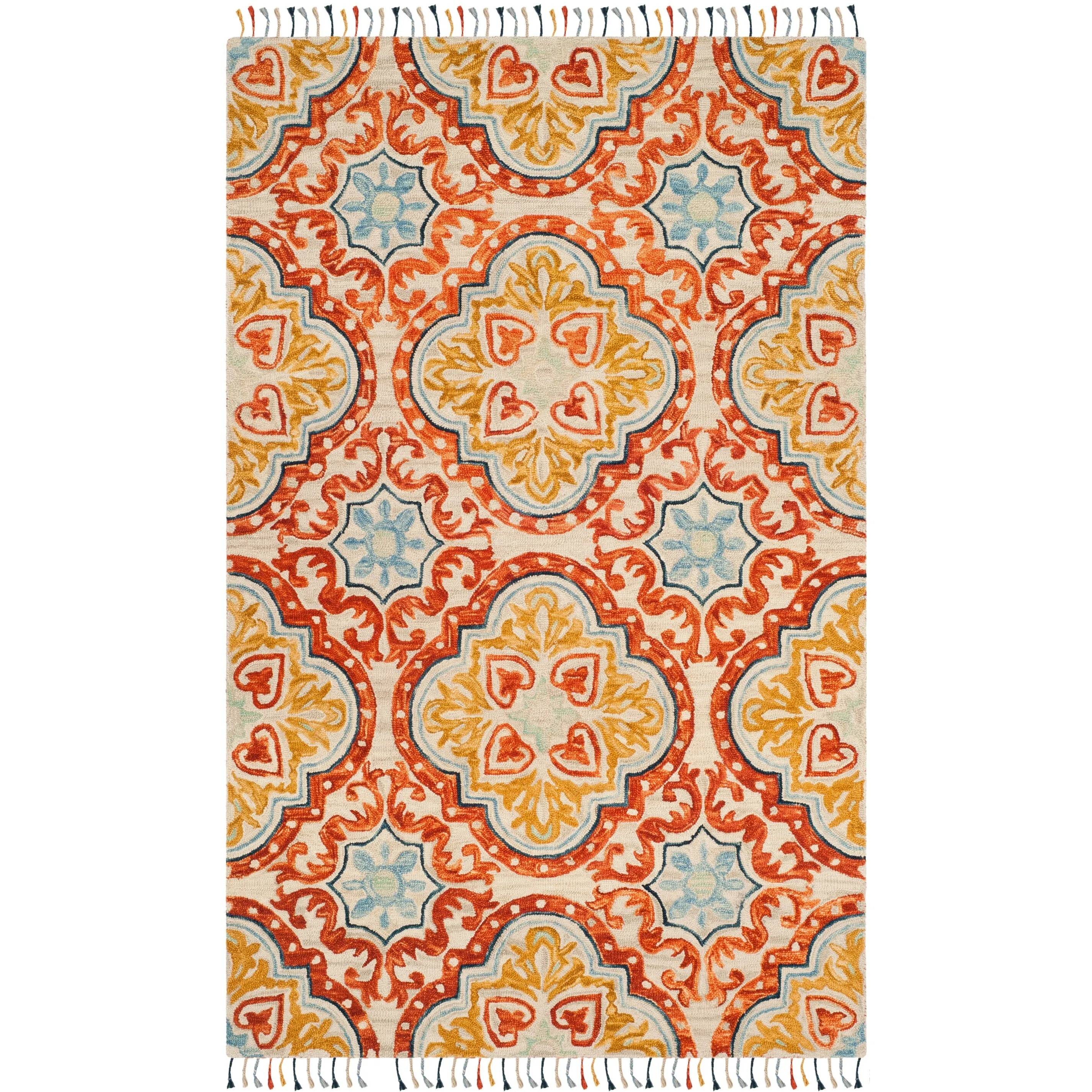 SAFAVIEH Handmade Aspen Misao Boho Tassel Wool Rug