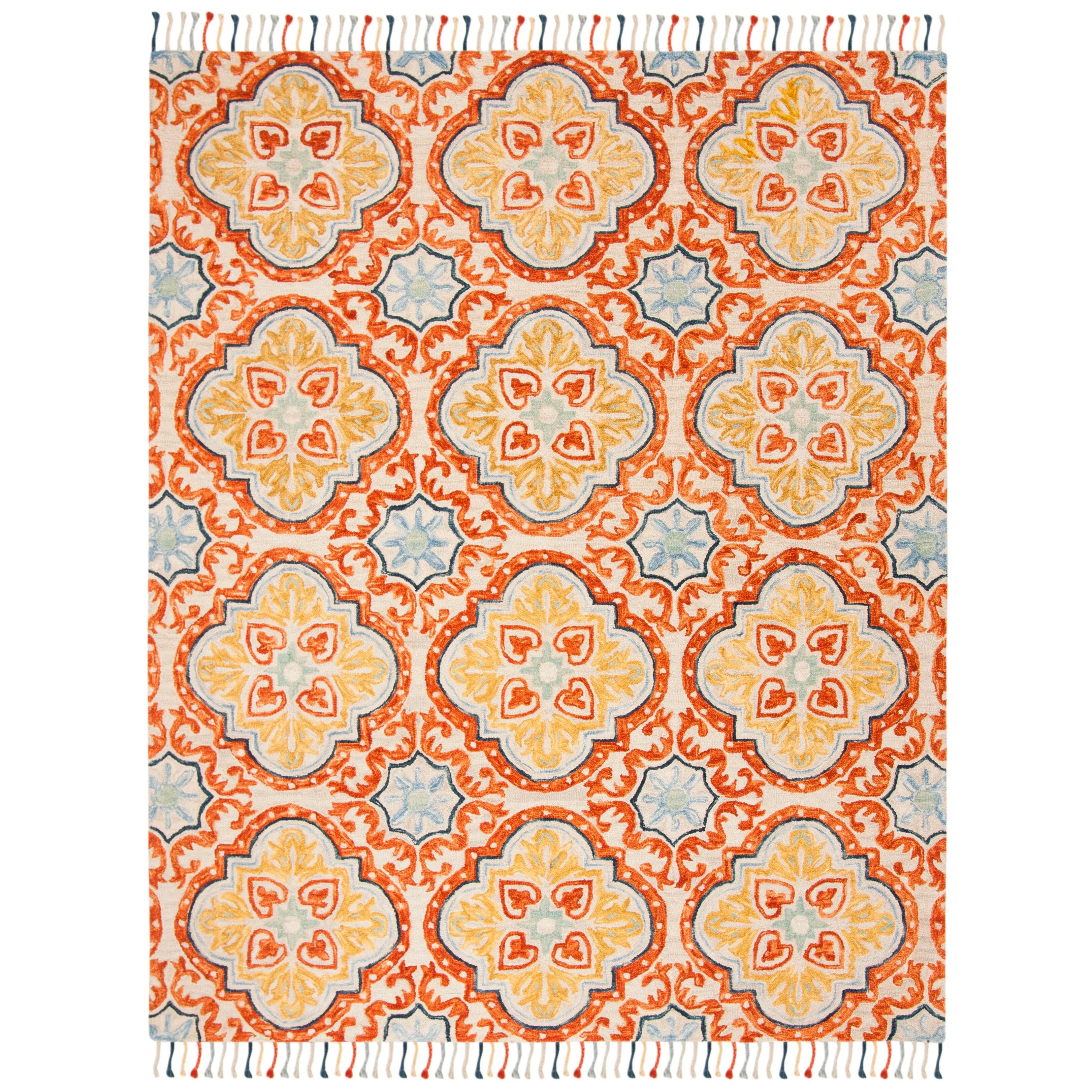 SAFAVIEH Handmade Aspen Misao Boho Tassel Wool Rug