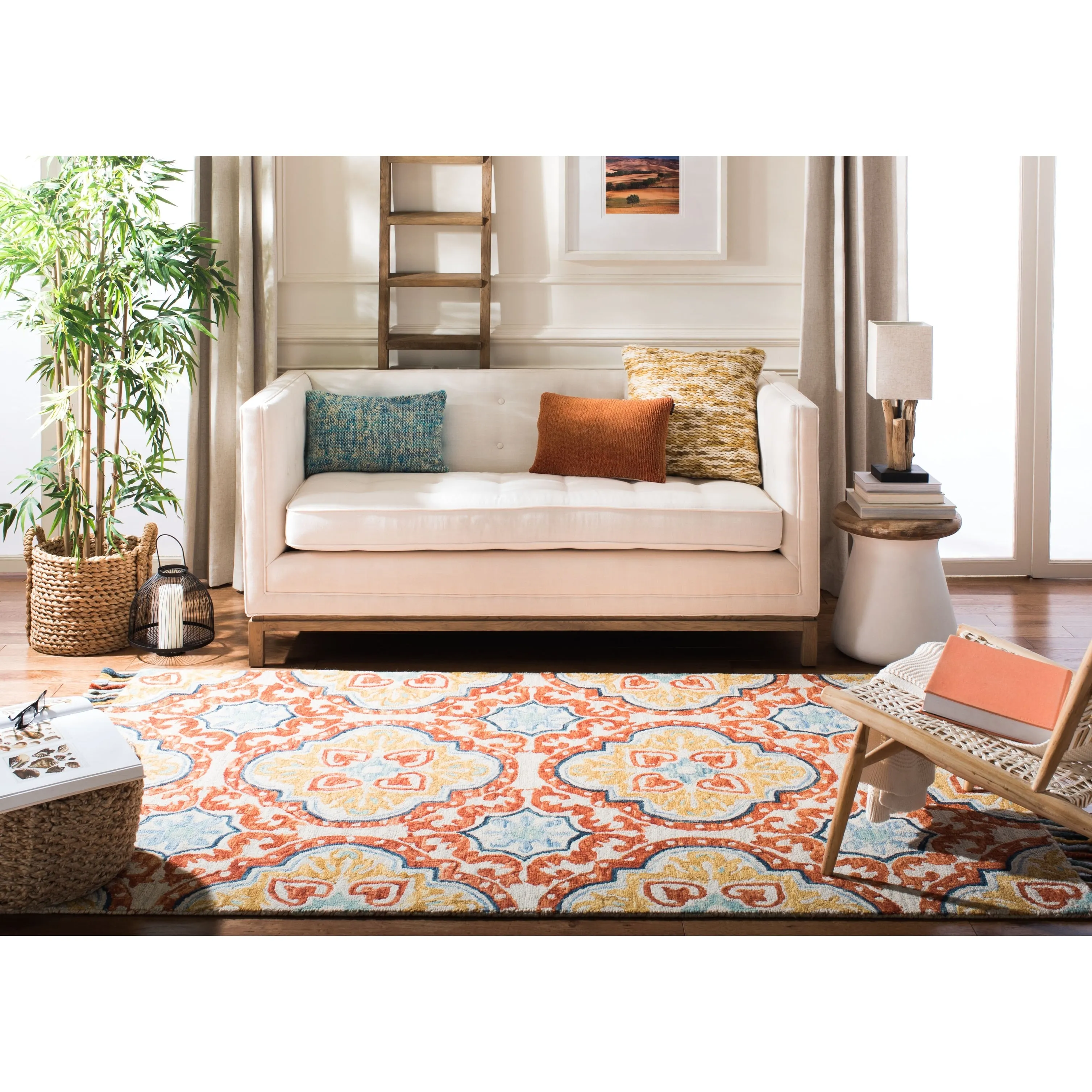 SAFAVIEH Handmade Aspen Misao Boho Tassel Wool Rug