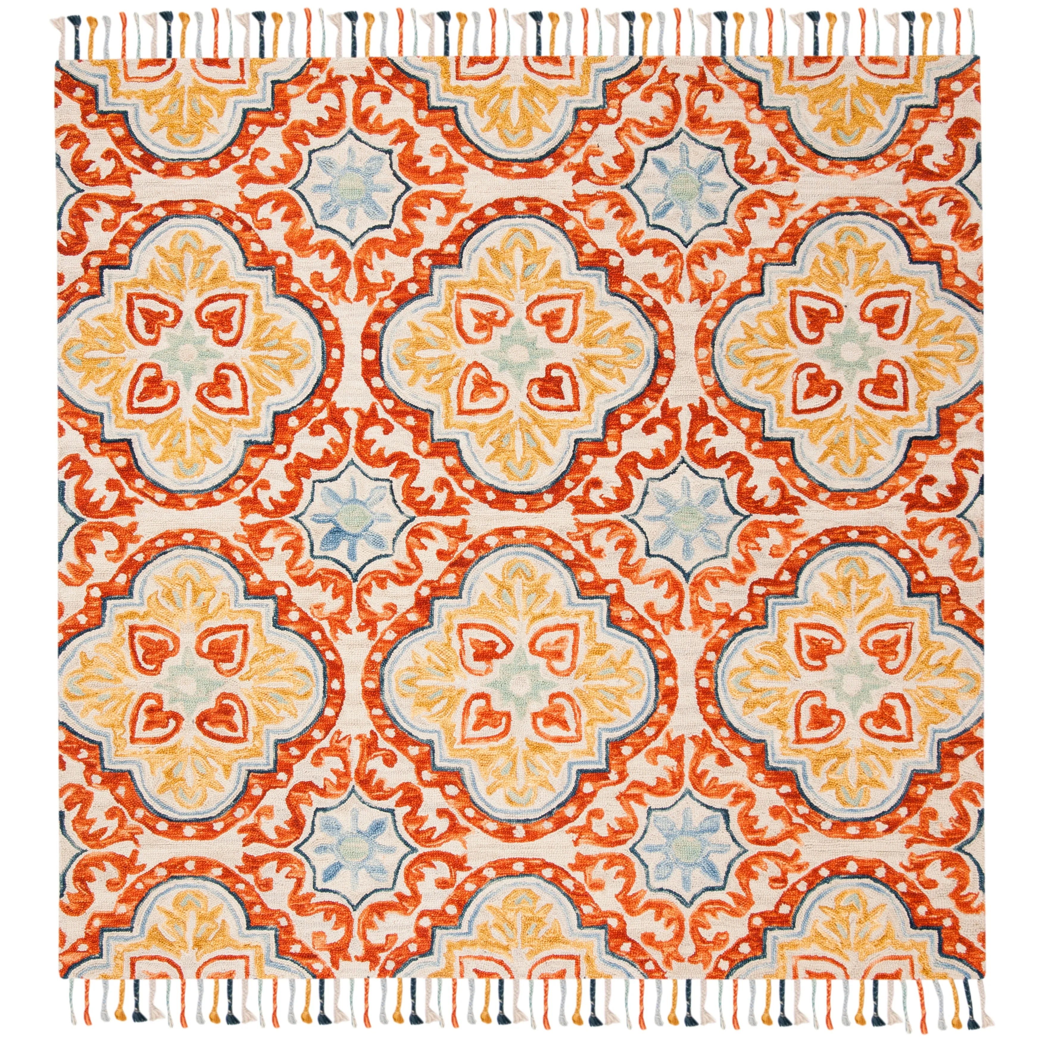 SAFAVIEH Handmade Aspen Misao Boho Tassel Wool Rug