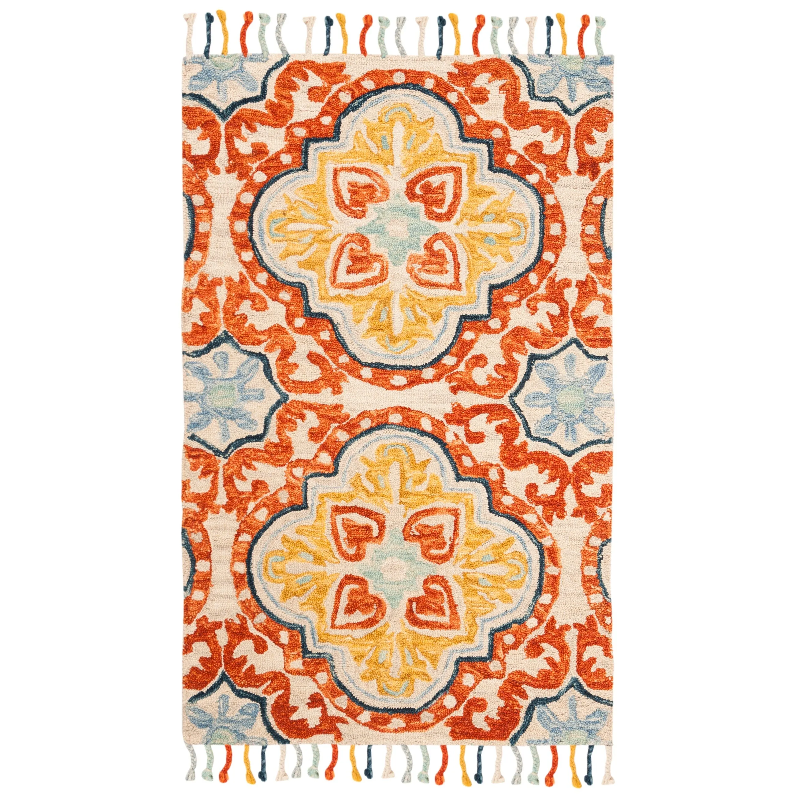 SAFAVIEH Handmade Aspen Misao Boho Tassel Wool Rug