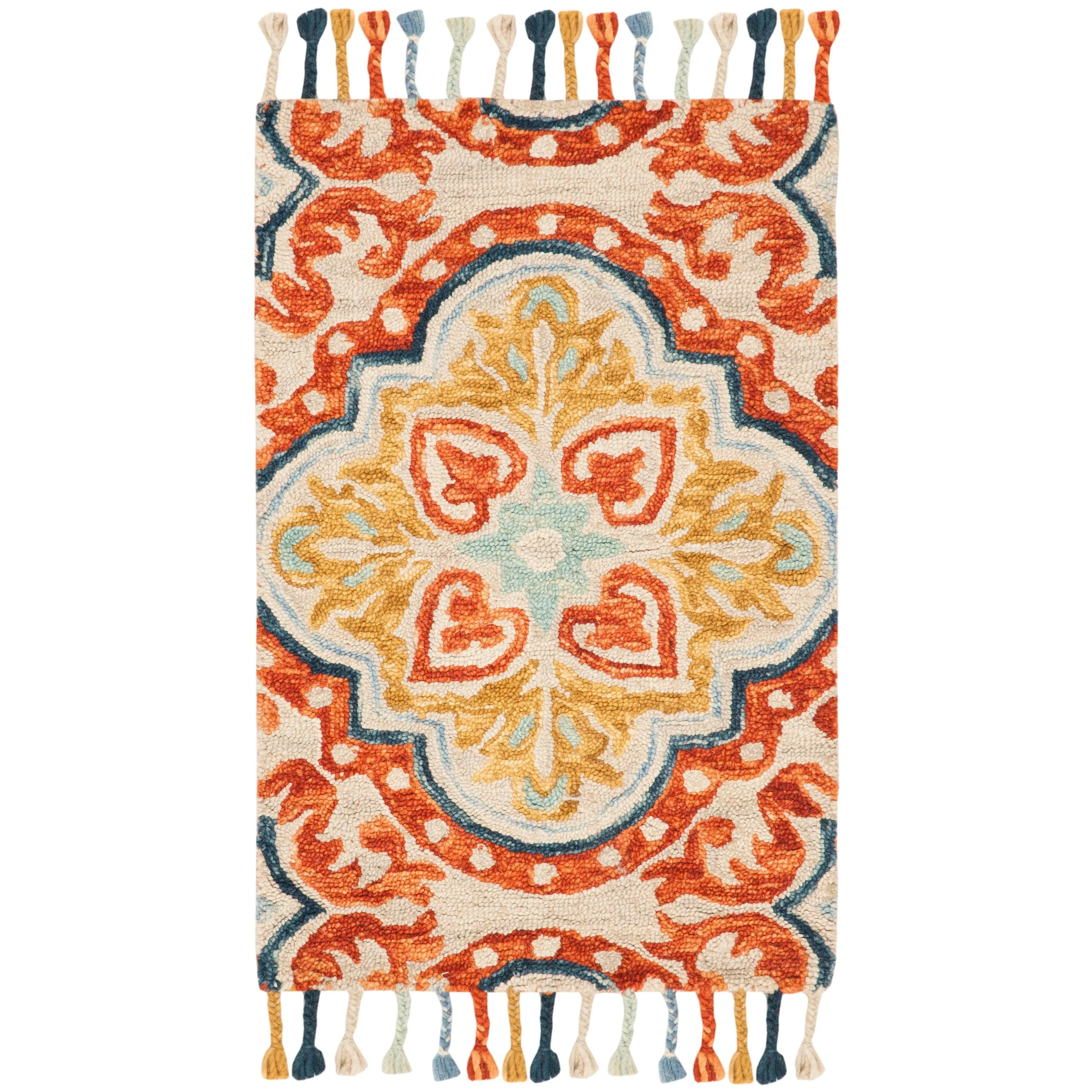 SAFAVIEH Handmade Aspen Misao Boho Tassel Wool Rug
