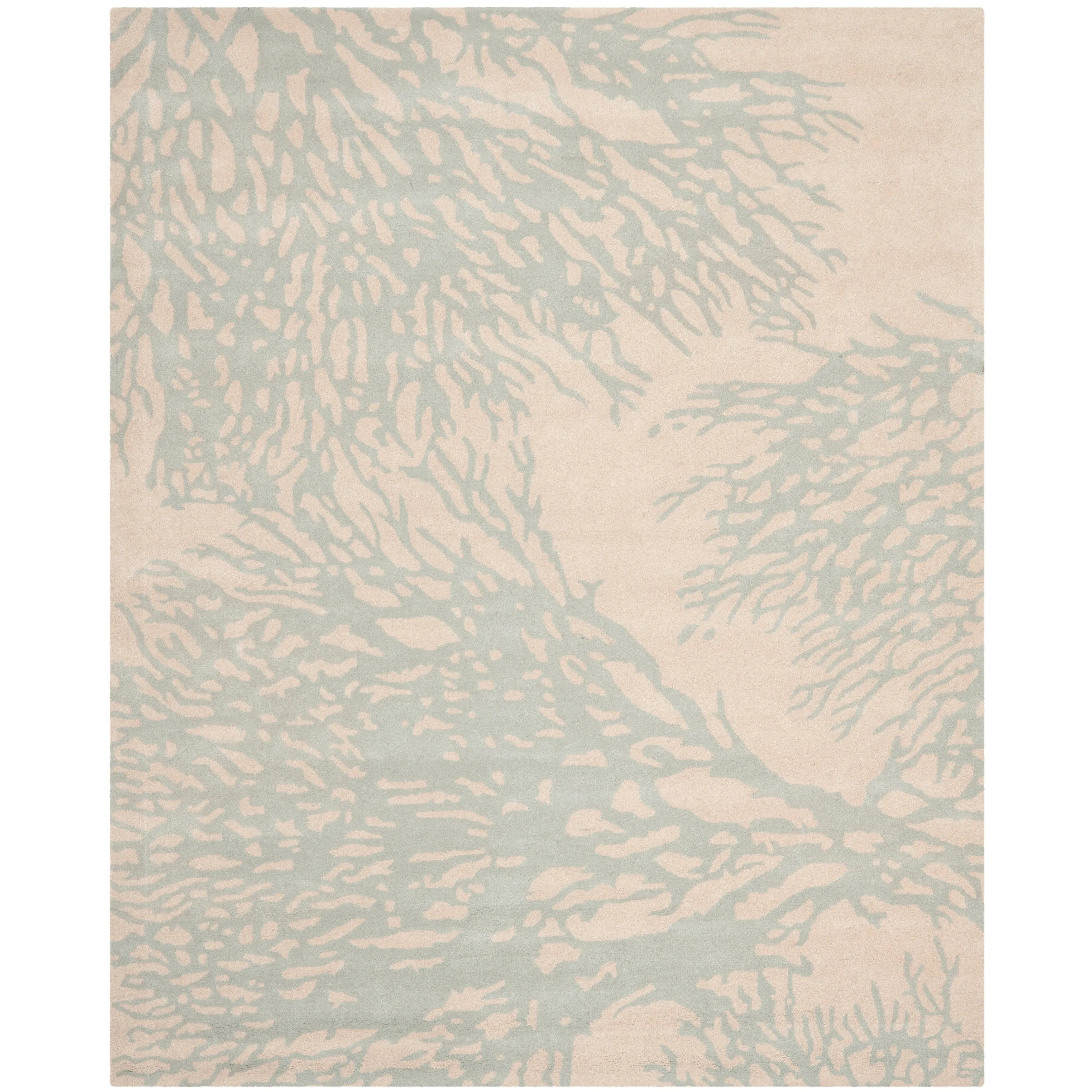 SAFAVIEH Handmade Bella Dwynwen Modern Floral Wool Rug