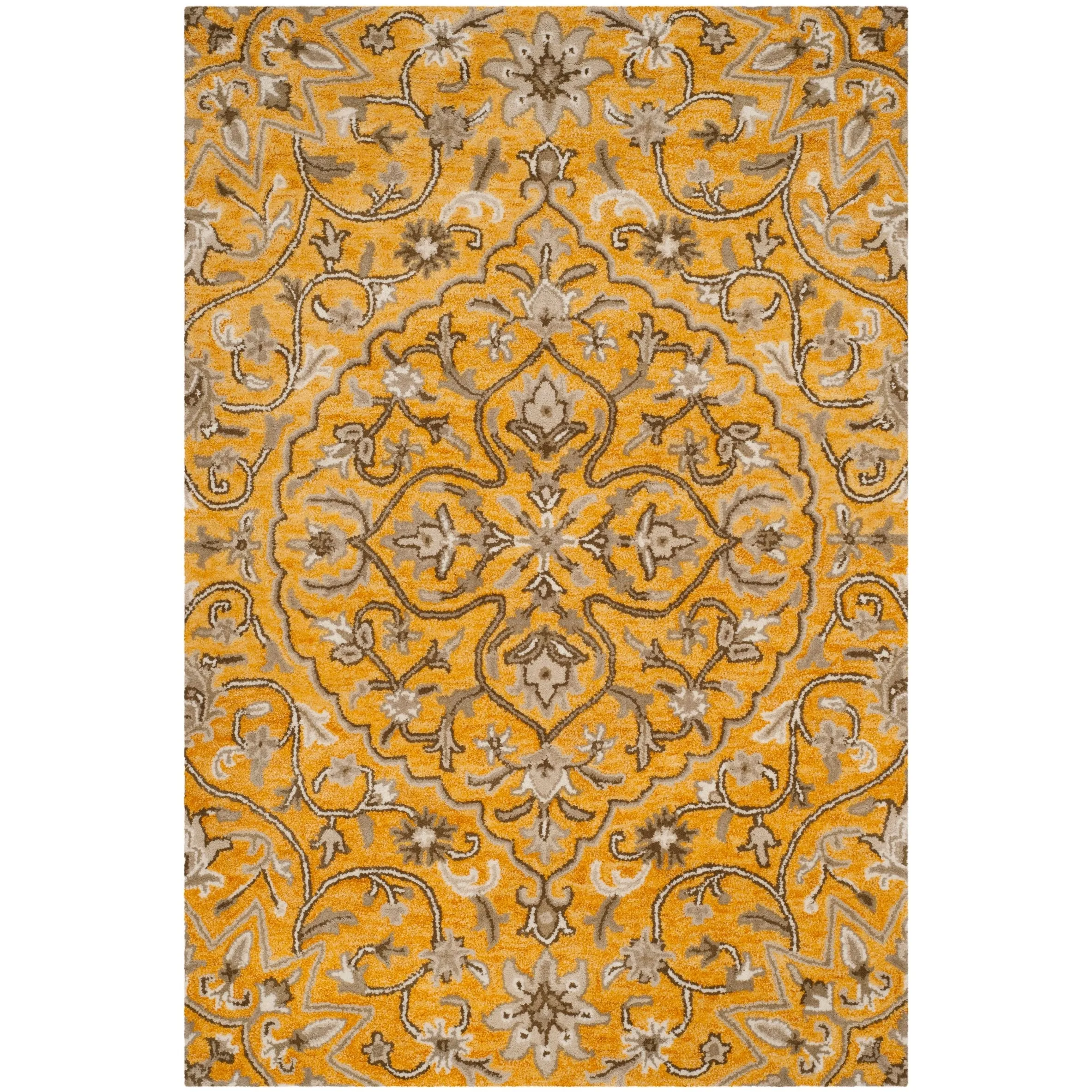 SAFAVIEH Handmade Bella Zaharinka Modern Floral Wool Rug