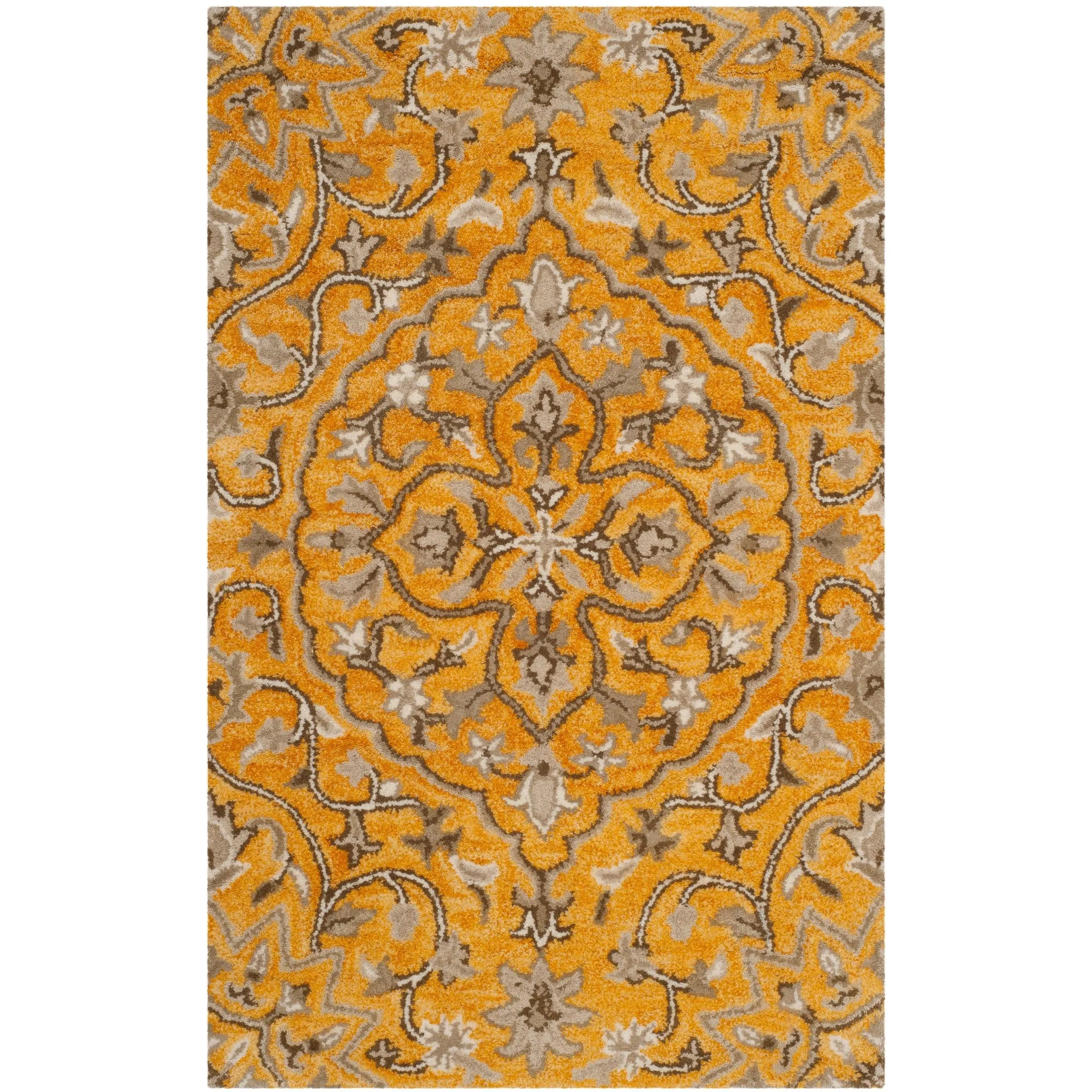 SAFAVIEH Handmade Bella Zaharinka Modern Floral Wool Rug
