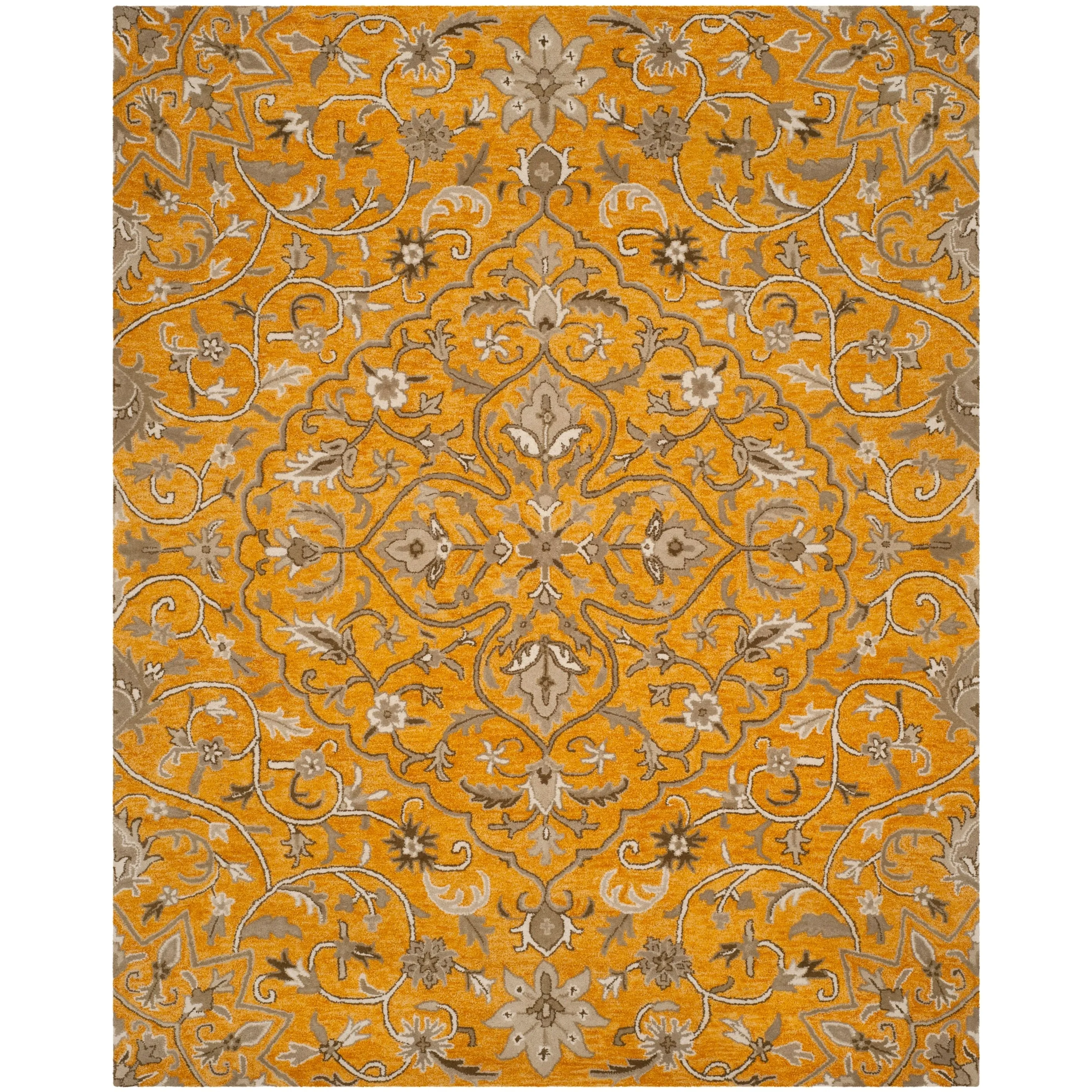 SAFAVIEH Handmade Bella Zaharinka Modern Floral Wool Rug