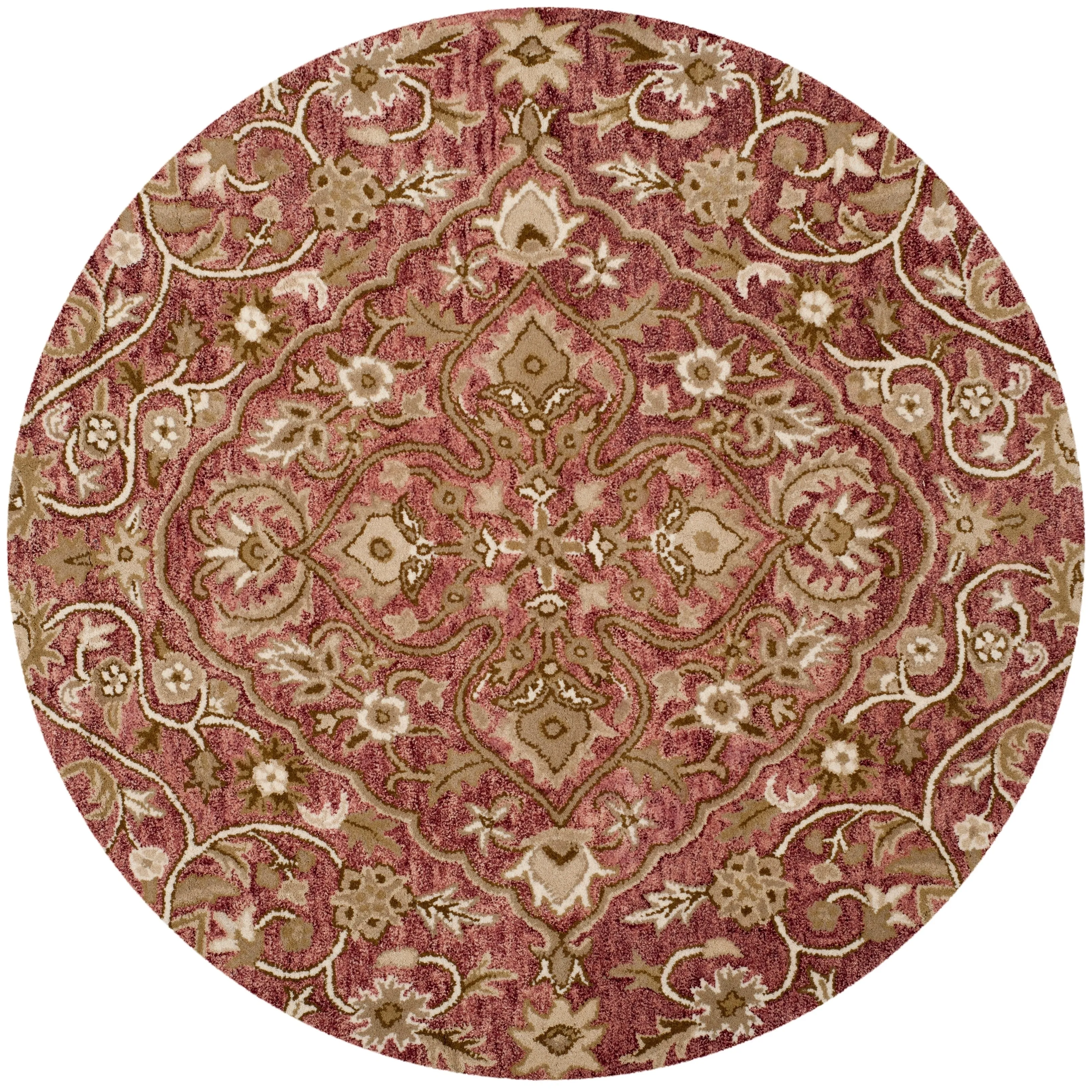 SAFAVIEH Handmade Bella Zaharinka Modern Floral Wool Rug