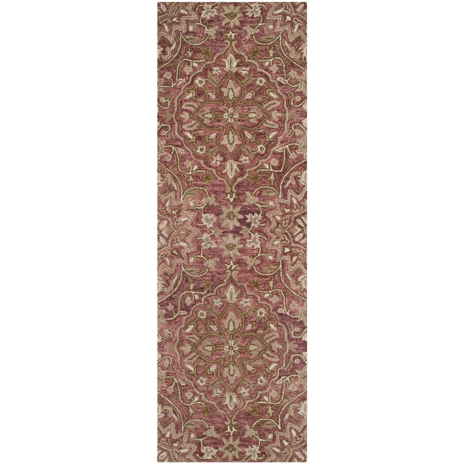 SAFAVIEH Handmade Bella Zaharinka Modern Floral Wool Rug