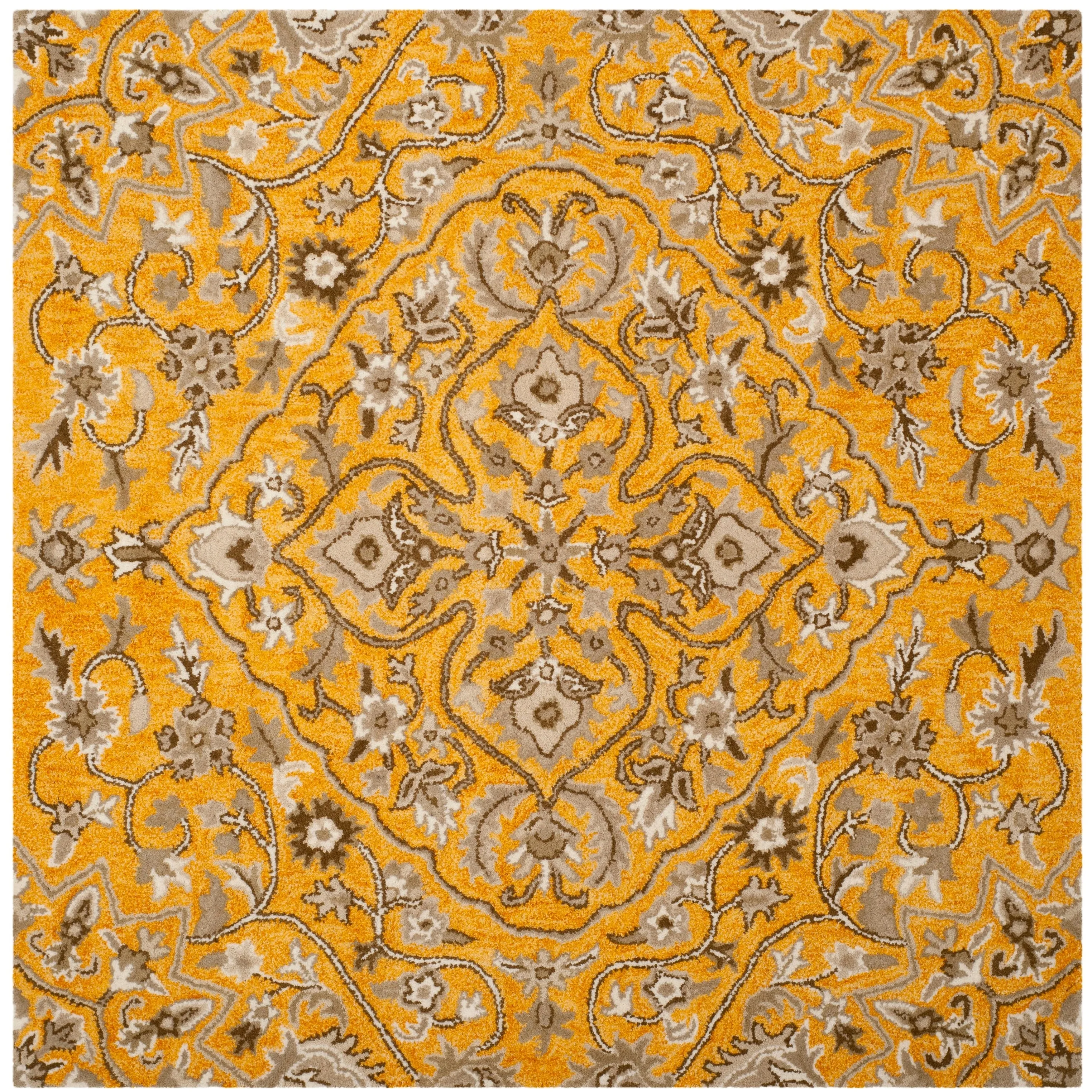 SAFAVIEH Handmade Bella Zaharinka Modern Floral Wool Rug