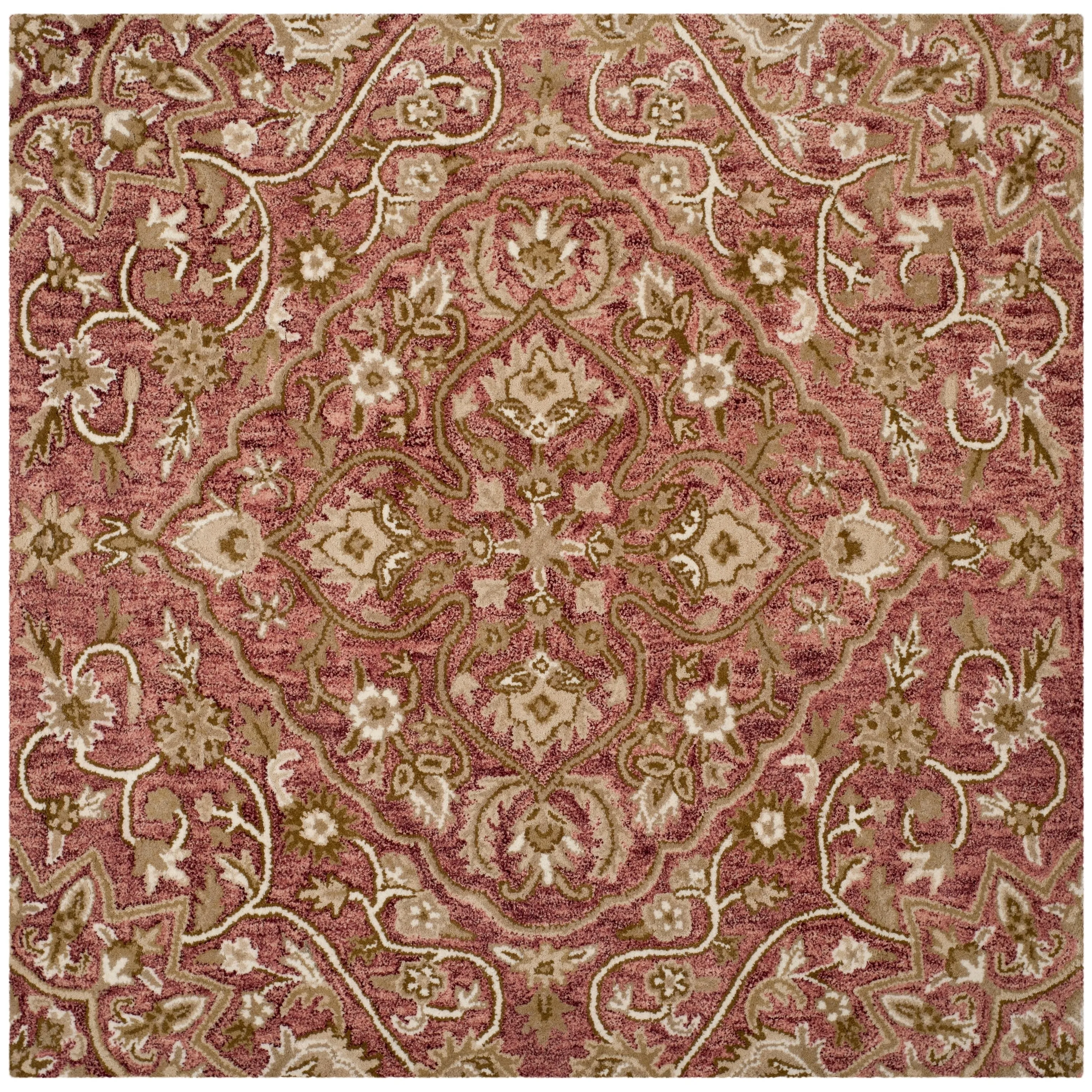 SAFAVIEH Handmade Bella Zaharinka Modern Floral Wool Rug