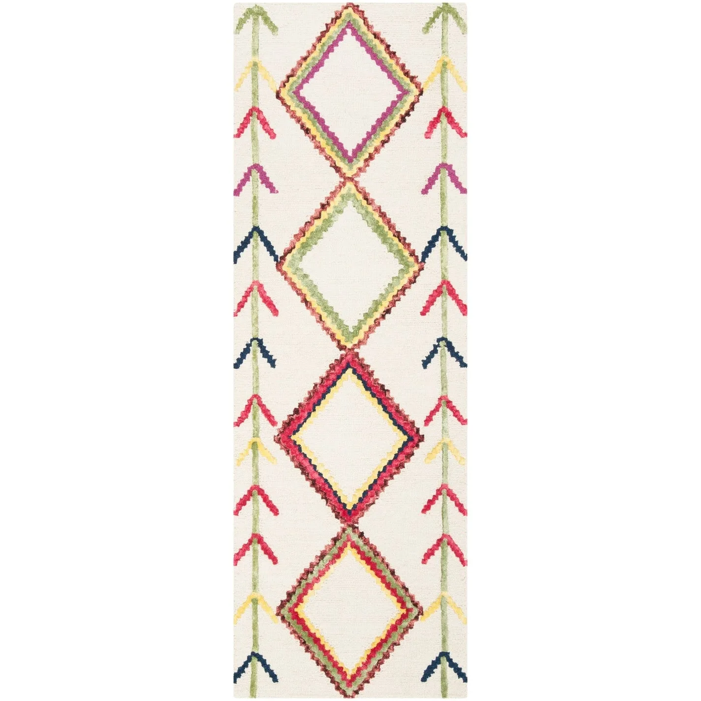 SAFAVIEH Handmade Bellagio Monah Boho Moroccan Wool Rug