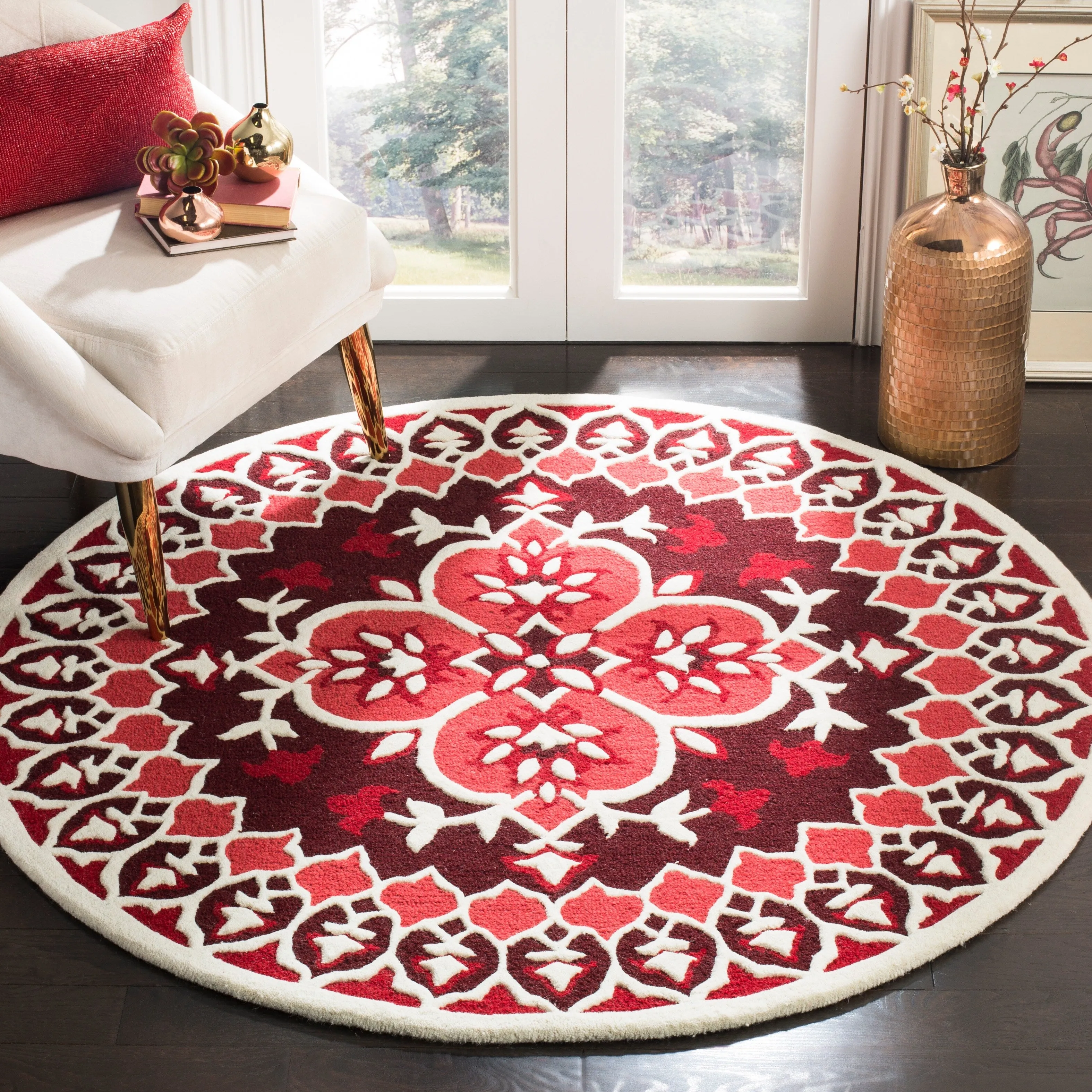 SAFAVIEH Handmade Bellagio Ronak Modern Oriental Wool Rug