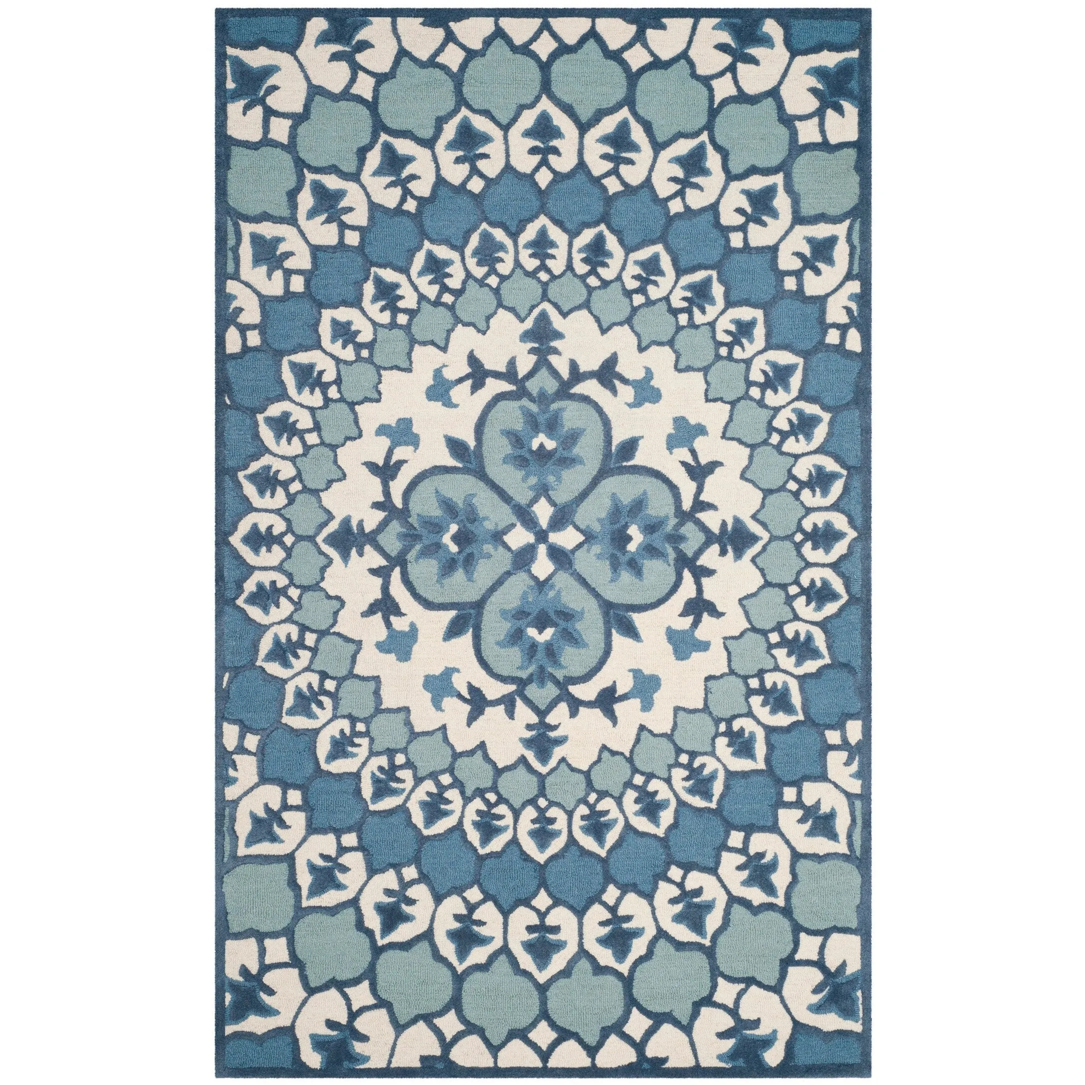 SAFAVIEH Handmade Bellagio Ronak Modern Oriental Wool Rug