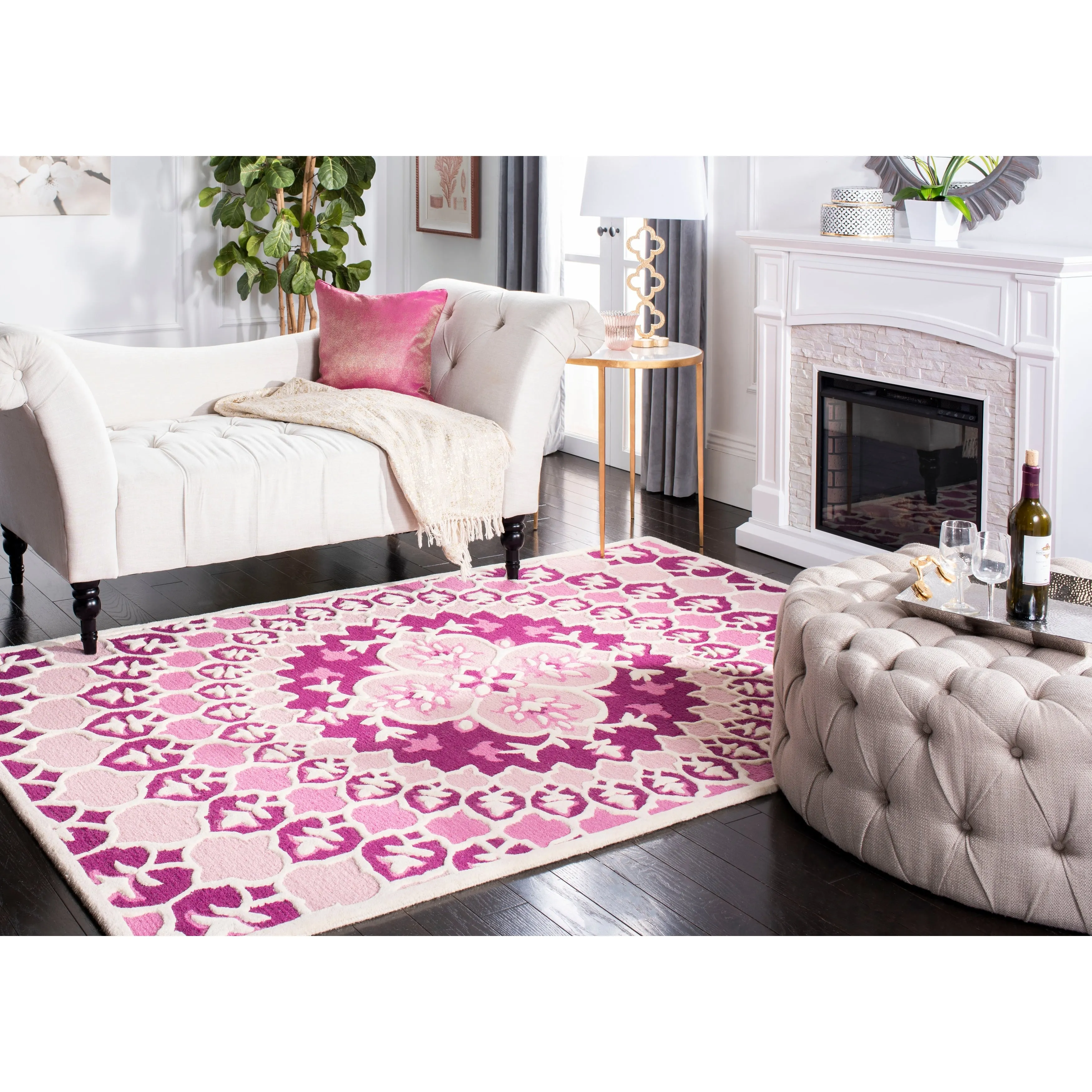SAFAVIEH Handmade Bellagio Ronak Modern Oriental Wool Rug