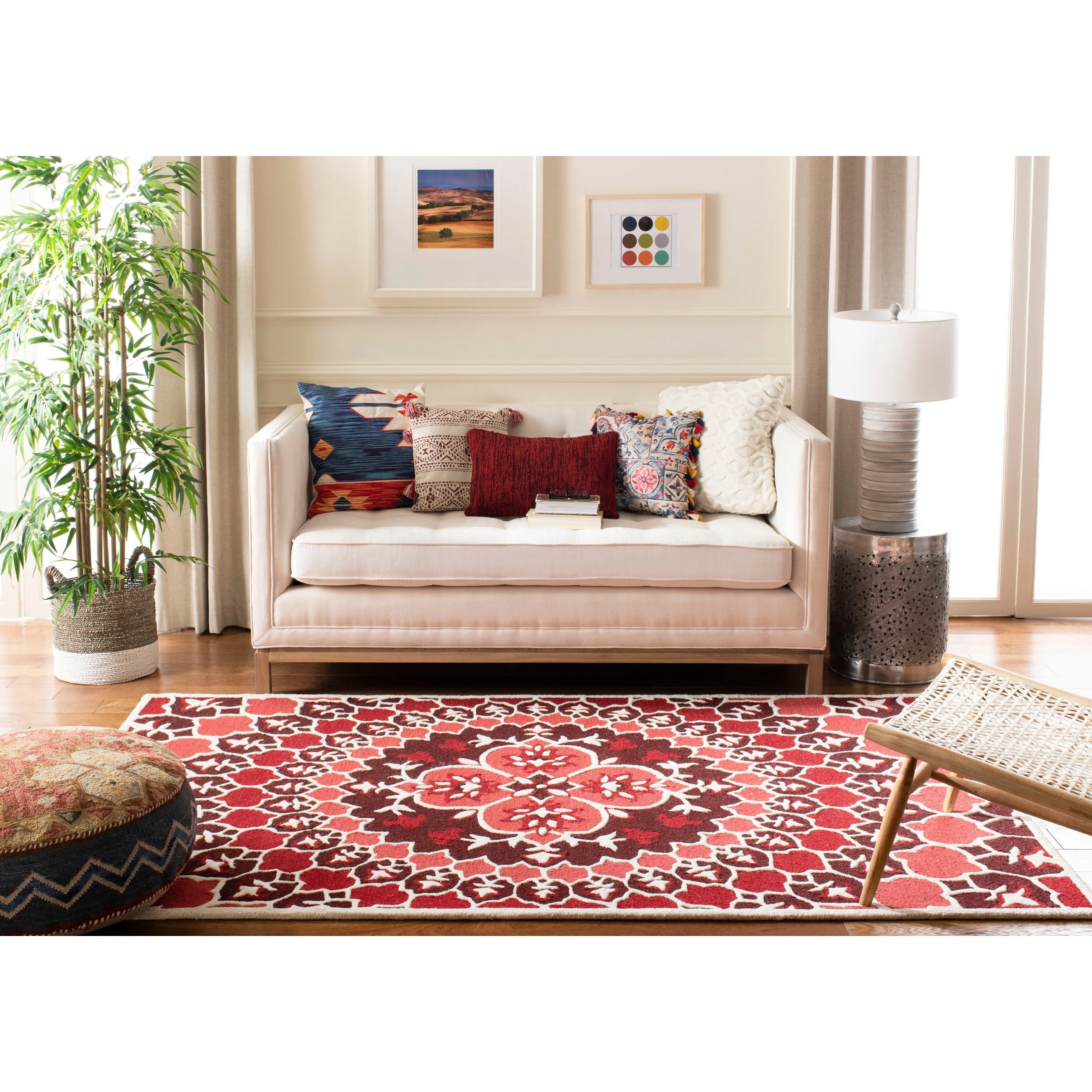 SAFAVIEH Handmade Bellagio Ronak Modern Oriental Wool Rug
