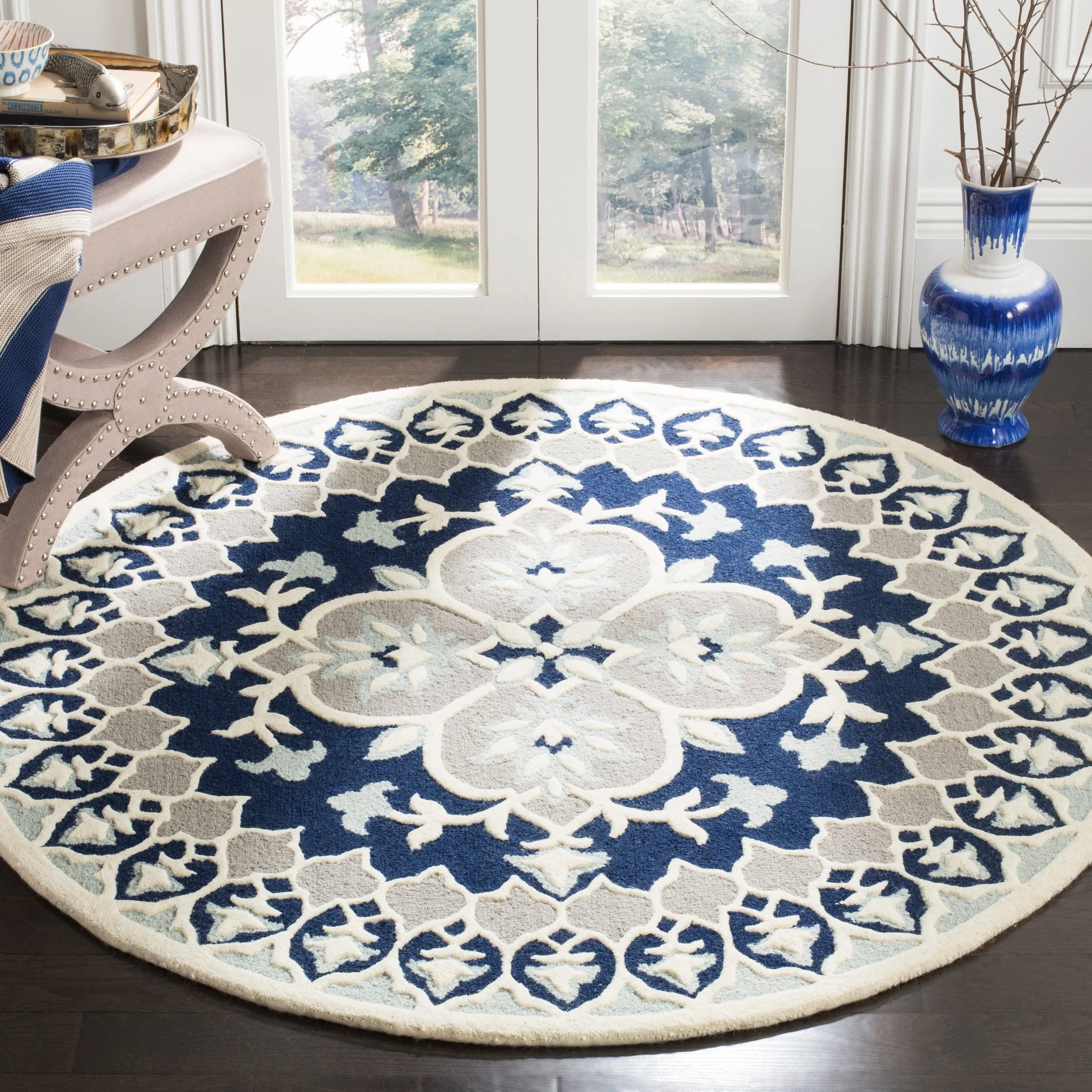 SAFAVIEH Handmade Bellagio Ronak Modern Oriental Wool Rug