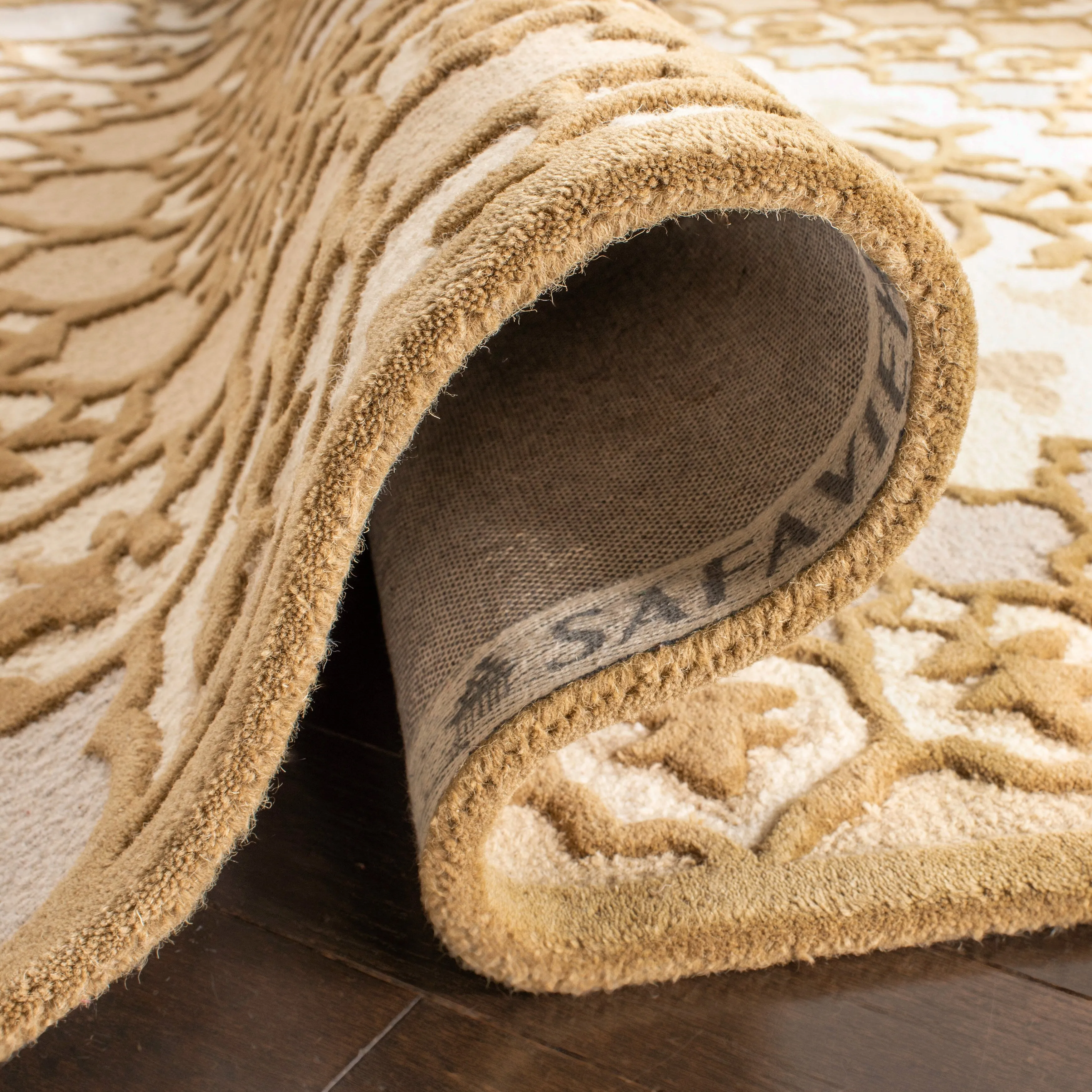 SAFAVIEH Handmade Bellagio Ronak Modern Oriental Wool Rug