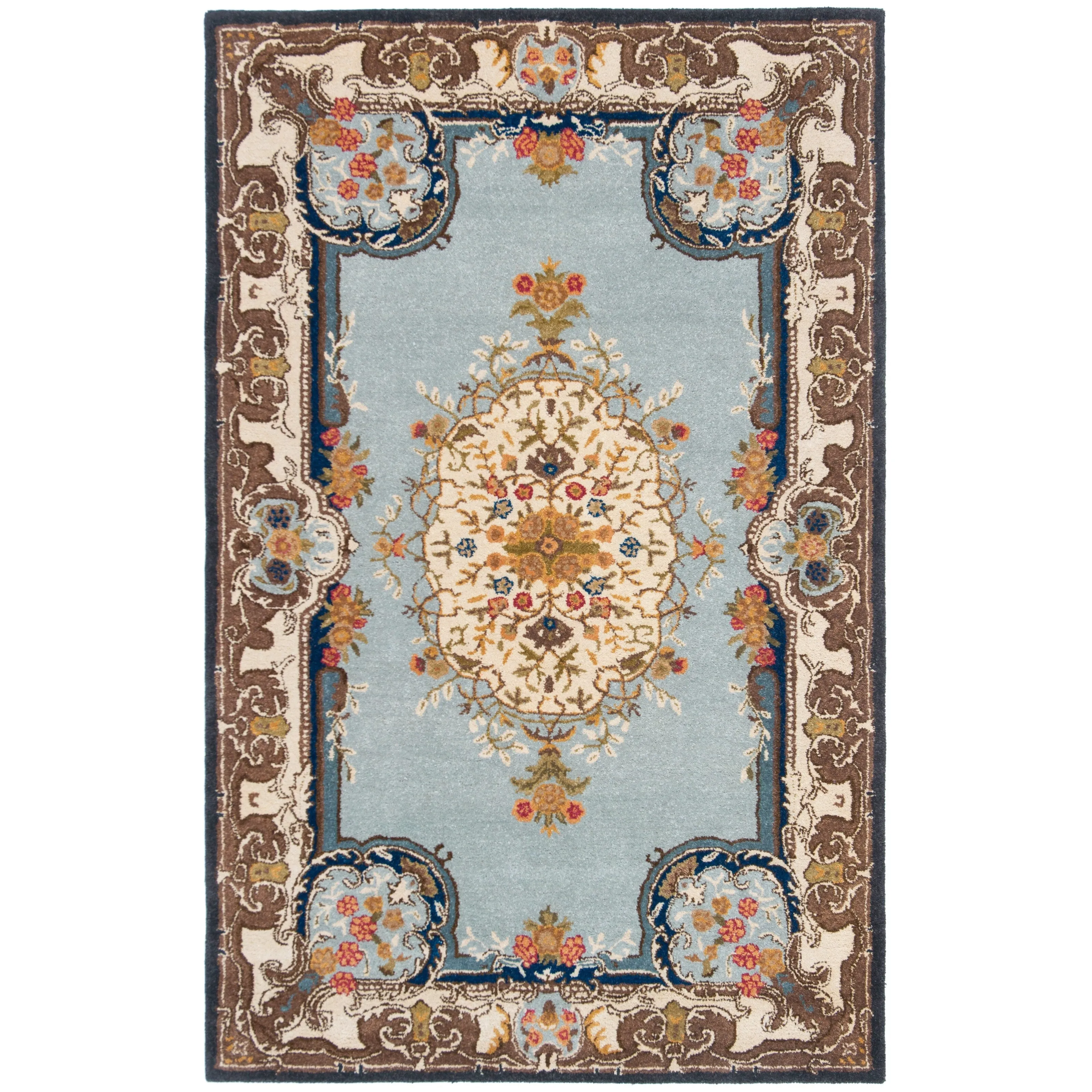 SAFAVIEH Handmade Bergama Gundel Oriental Hand-spun Wool Rug