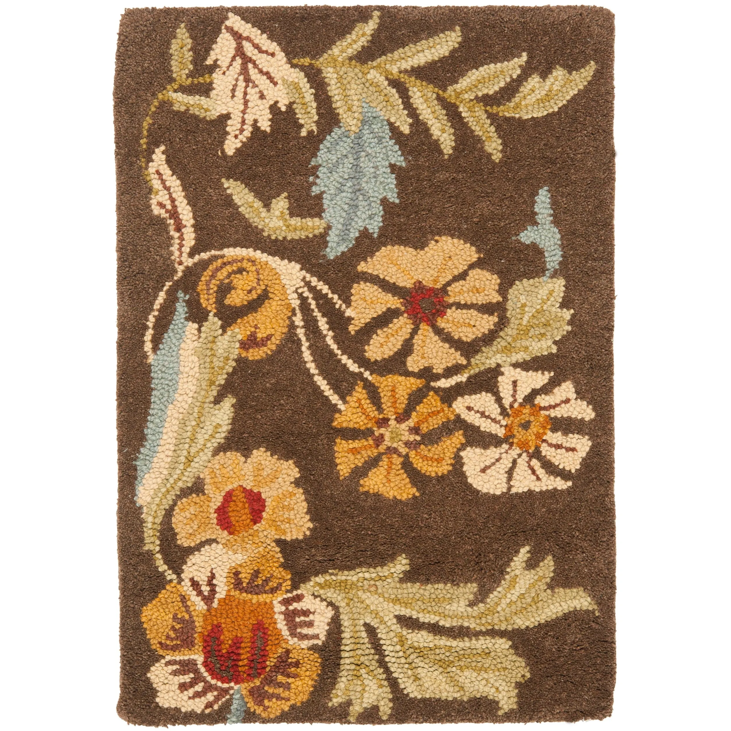 SAFAVIEH Handmade Blossom Catrinel Modern Floral Wool Rug