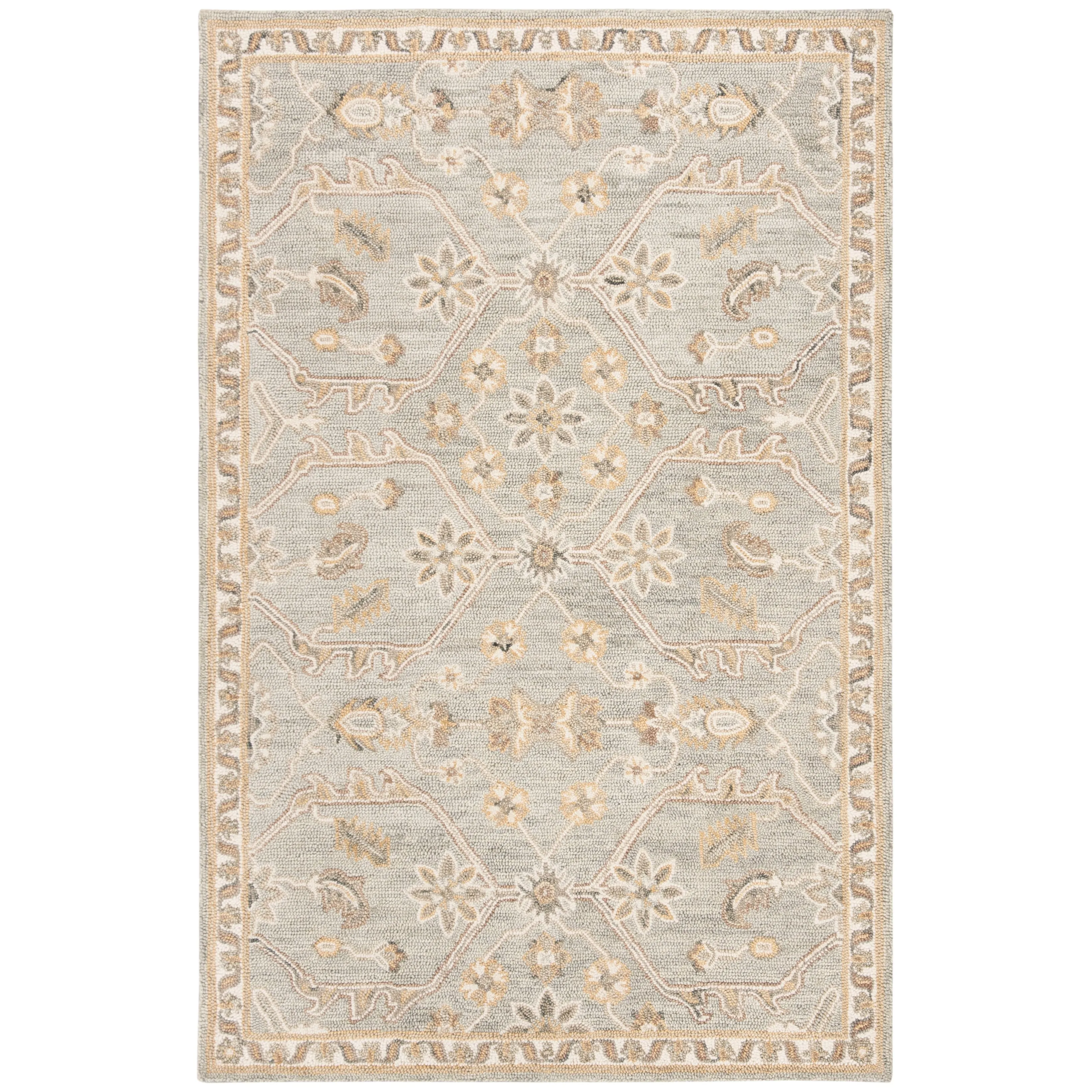 SAFAVIEH Handmade Blossom Eefke Modern Floral Wool Rug