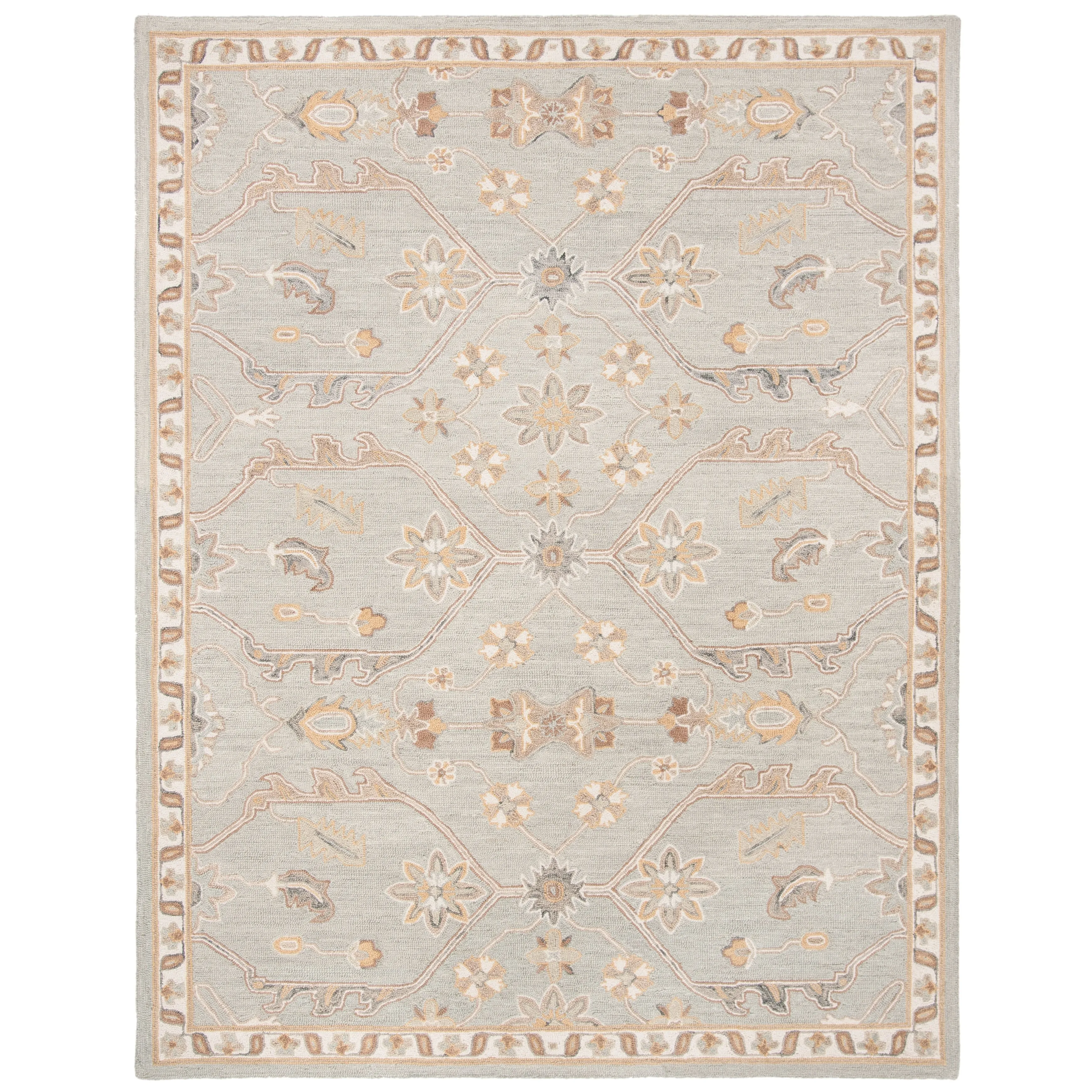 SAFAVIEH Handmade Blossom Eefke Modern Floral Wool Rug