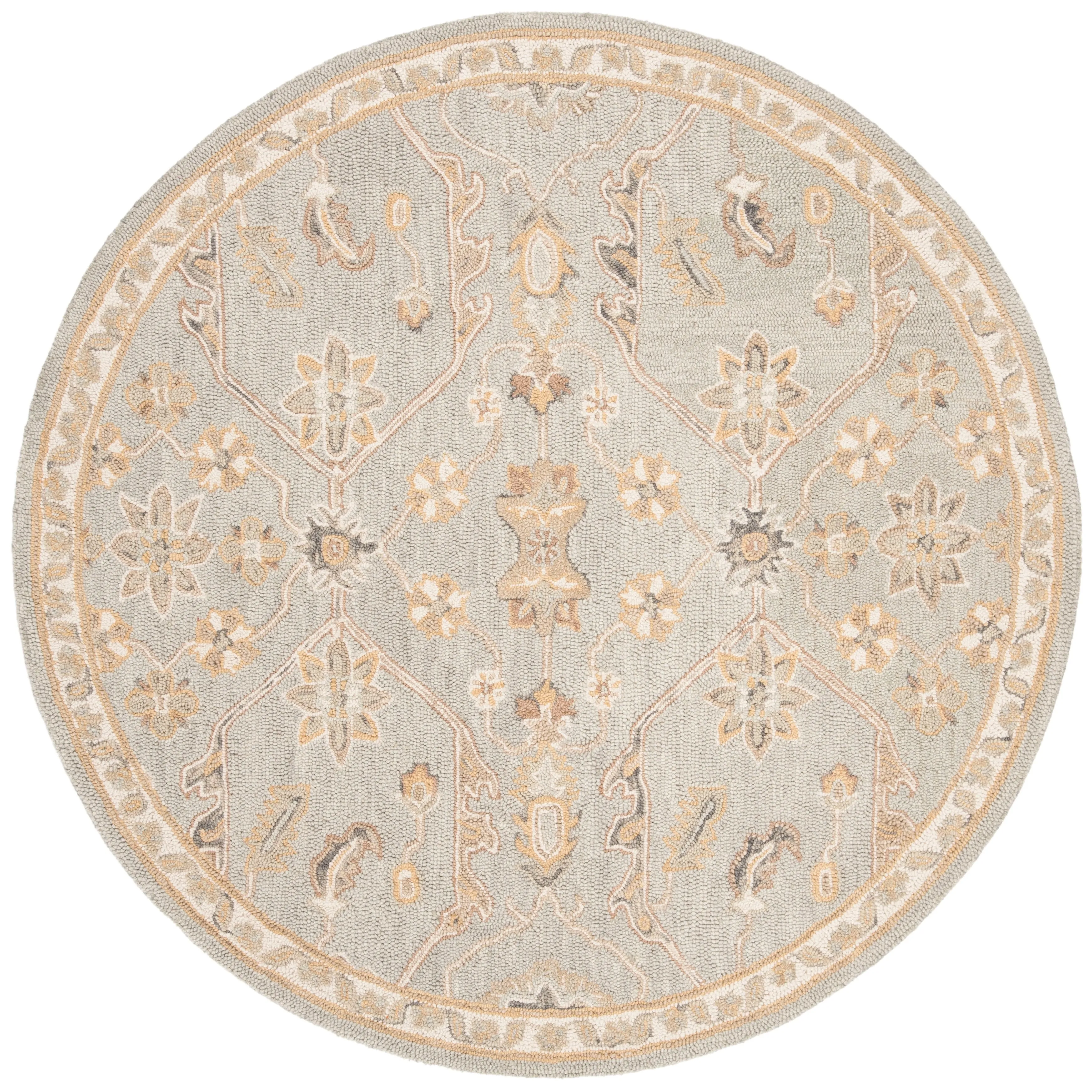 SAFAVIEH Handmade Blossom Eefke Modern Floral Wool Rug