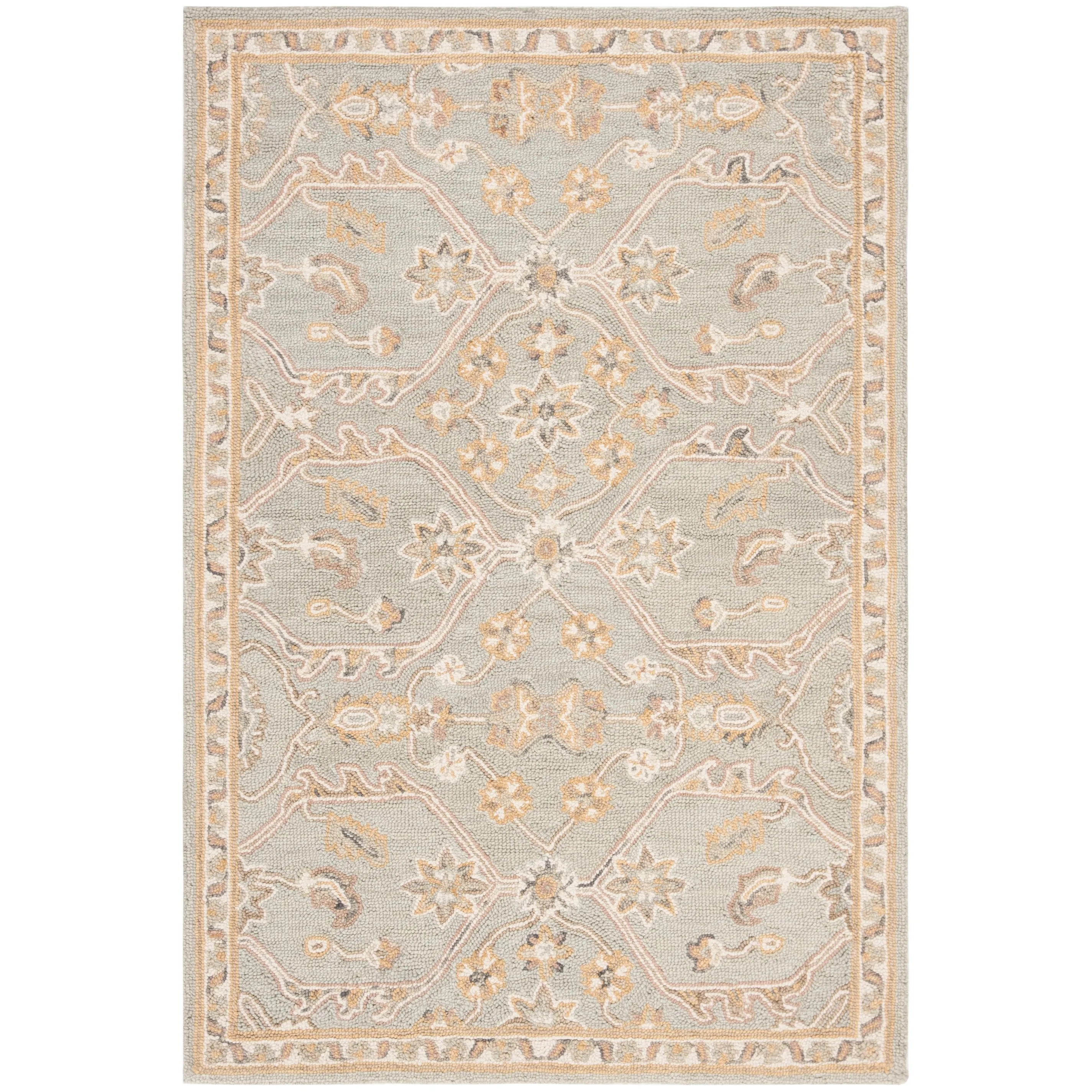 SAFAVIEH Handmade Blossom Eefke Modern Floral Wool Rug