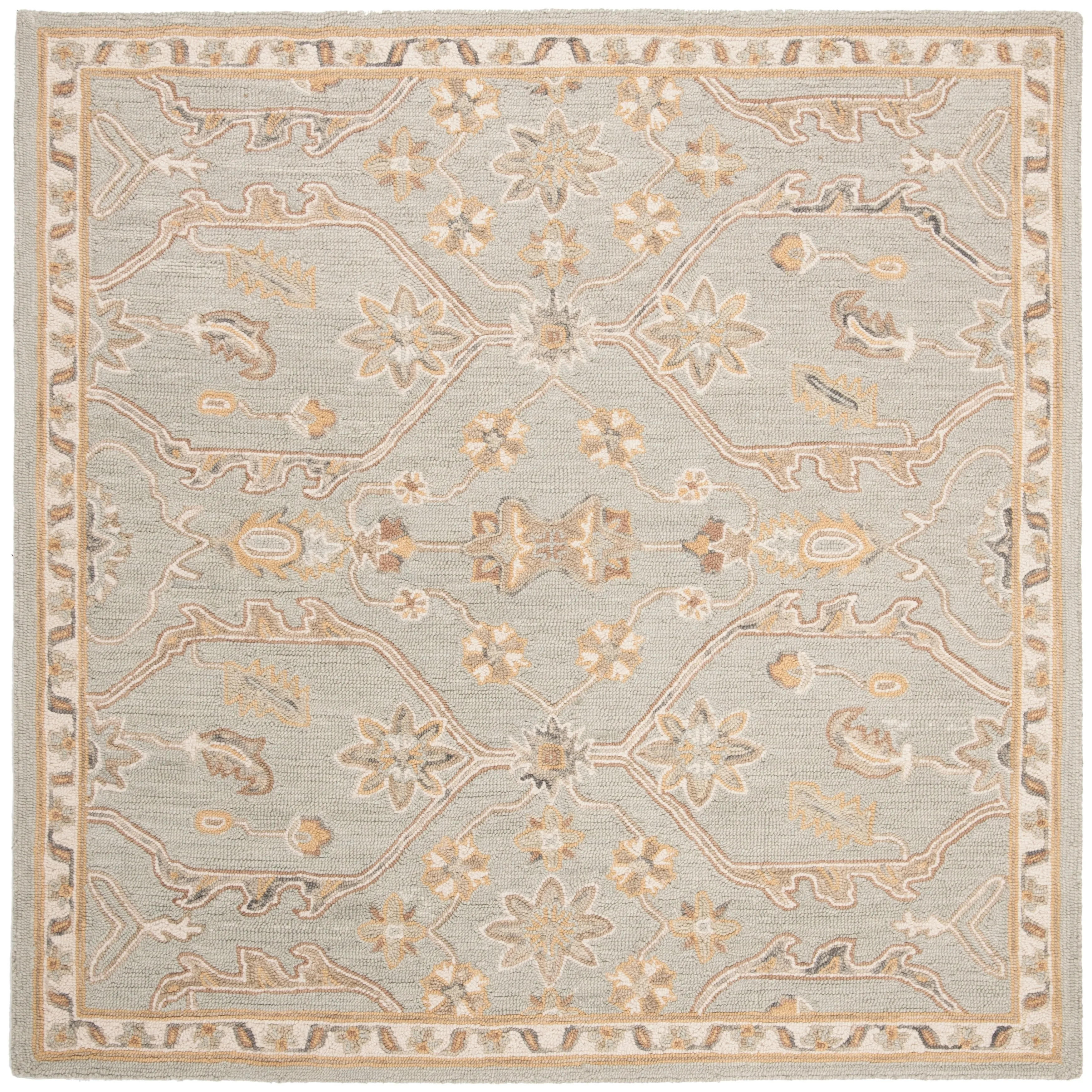 SAFAVIEH Handmade Blossom Eefke Modern Floral Wool Rug