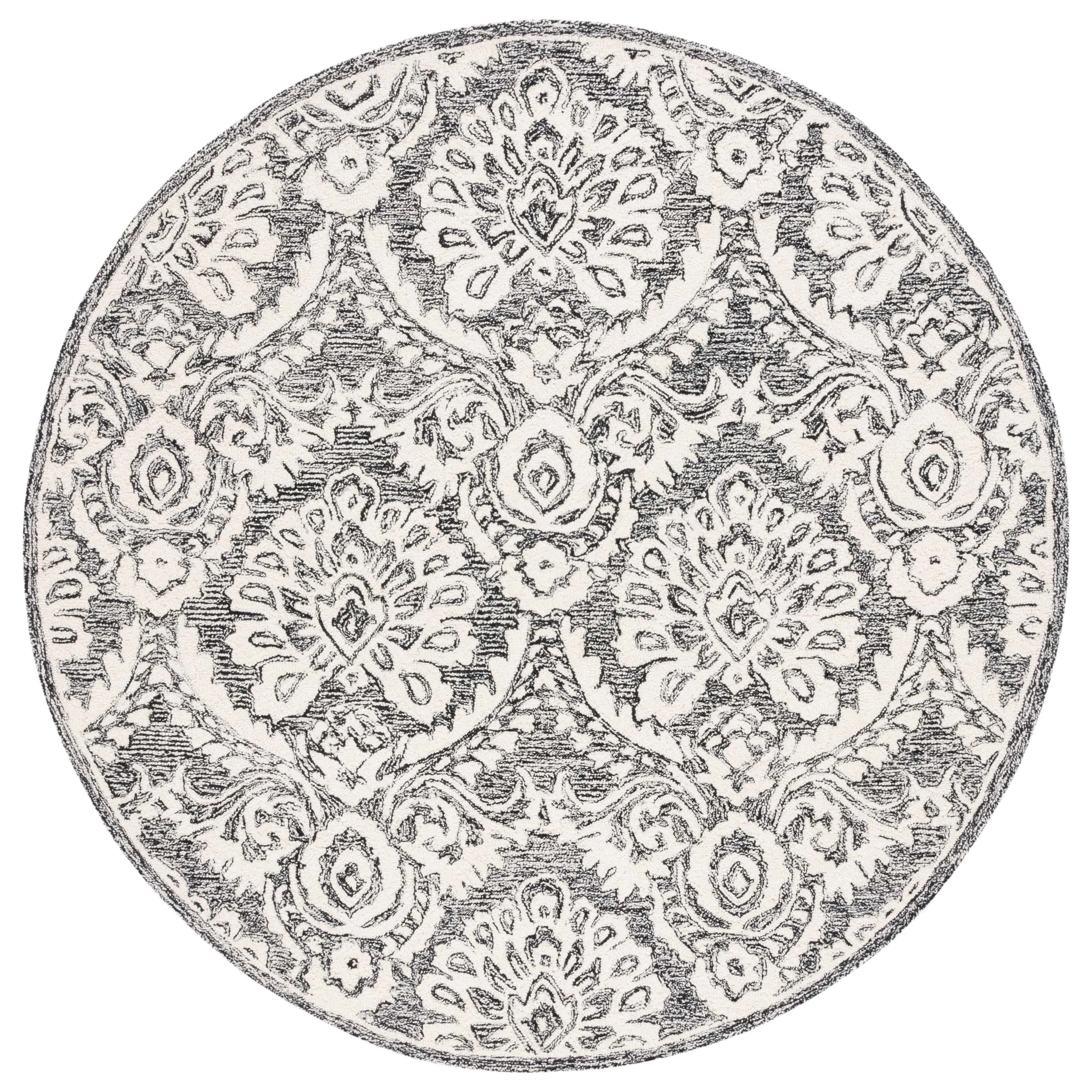 SAFAVIEH Handmade Blossom Esta Modern Floral Wool Rug