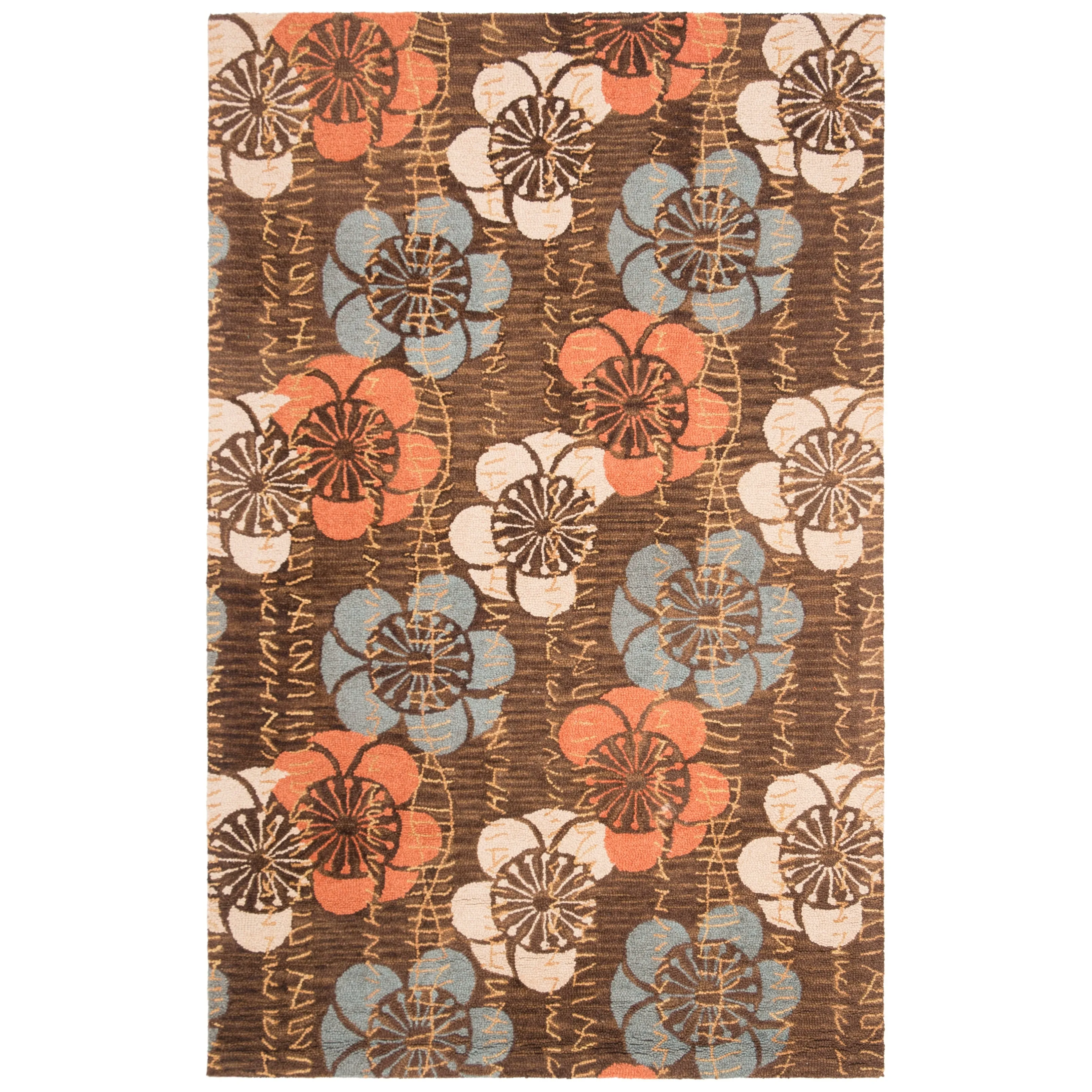 SAFAVIEH Handmade Blossom Gennadij Modern Floral Wool Rug