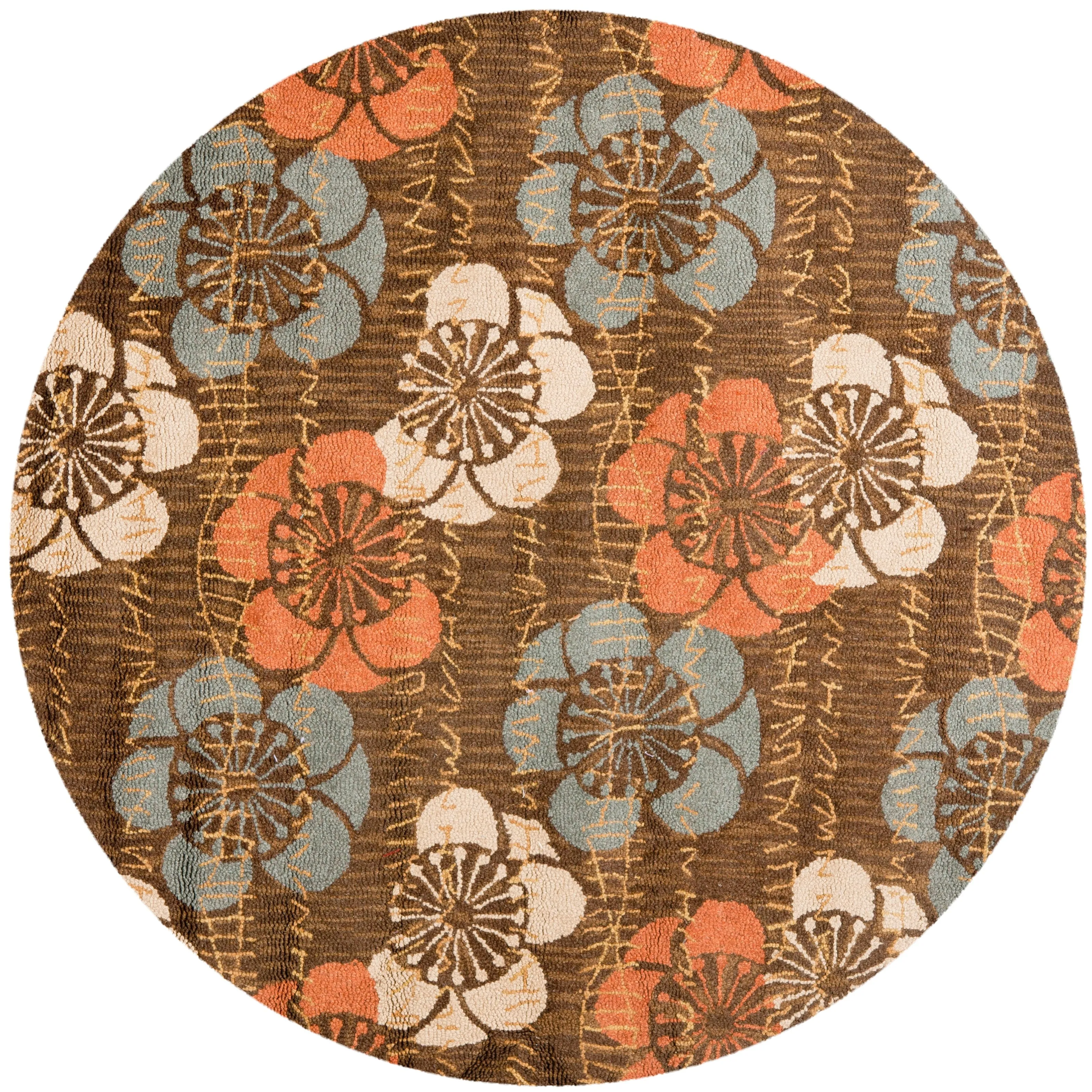 SAFAVIEH Handmade Blossom Gennadij Modern Floral Wool Rug