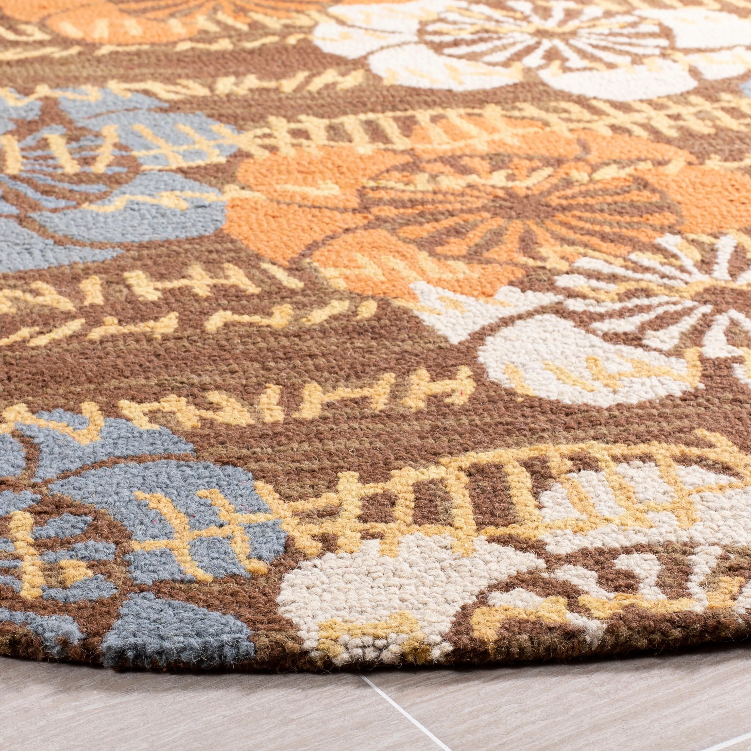 SAFAVIEH Handmade Blossom Gennadij Modern Floral Wool Rug