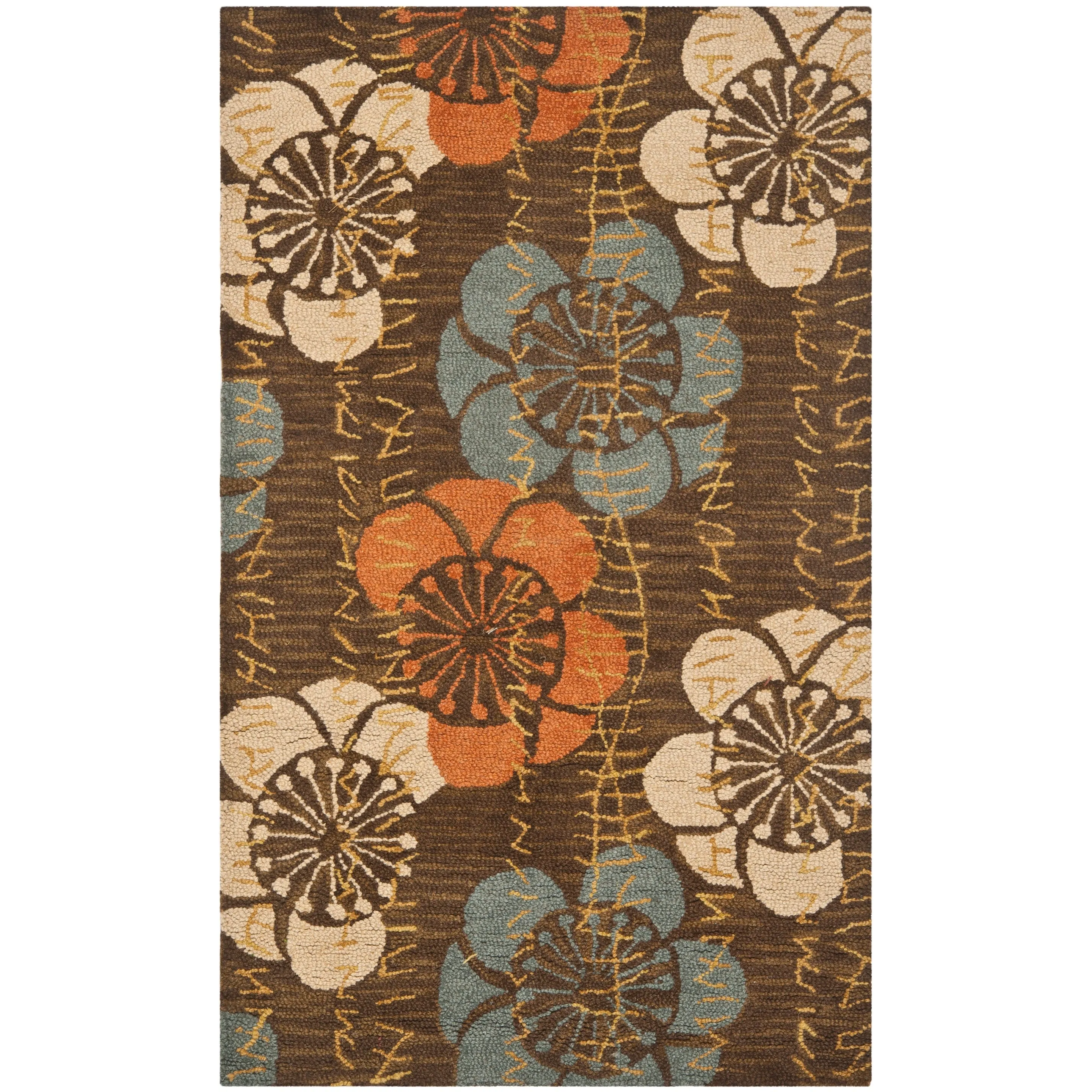 SAFAVIEH Handmade Blossom Gennadij Modern Floral Wool Rug